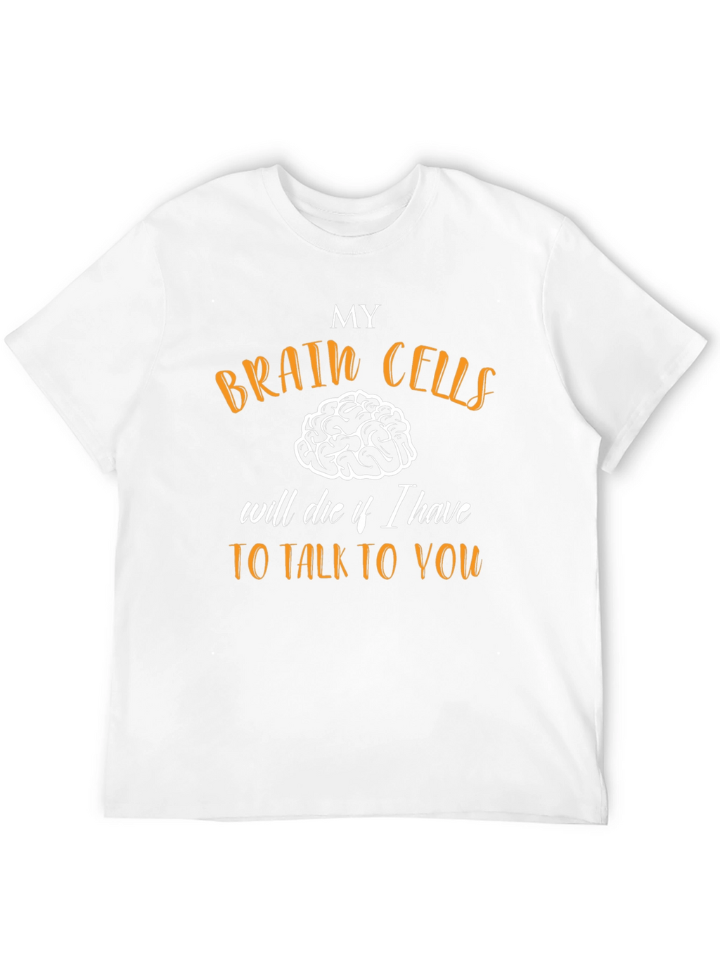 Funny Brain Cells Graphic Novelty T-Shirt
