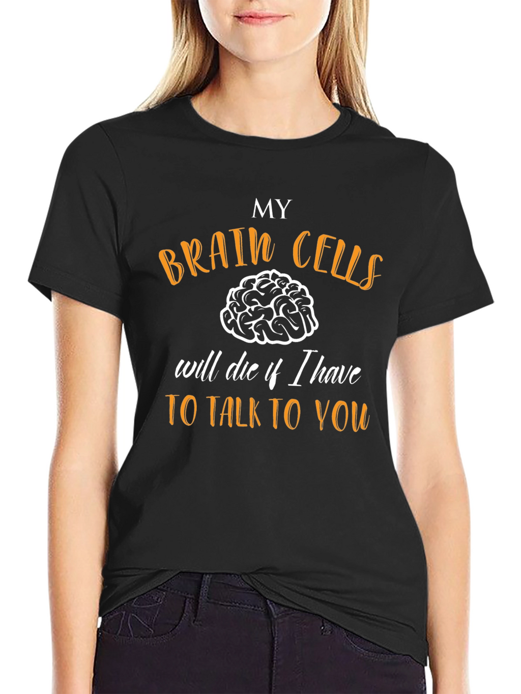 Funny Brain Cells Graphic Novelty T-Shirt