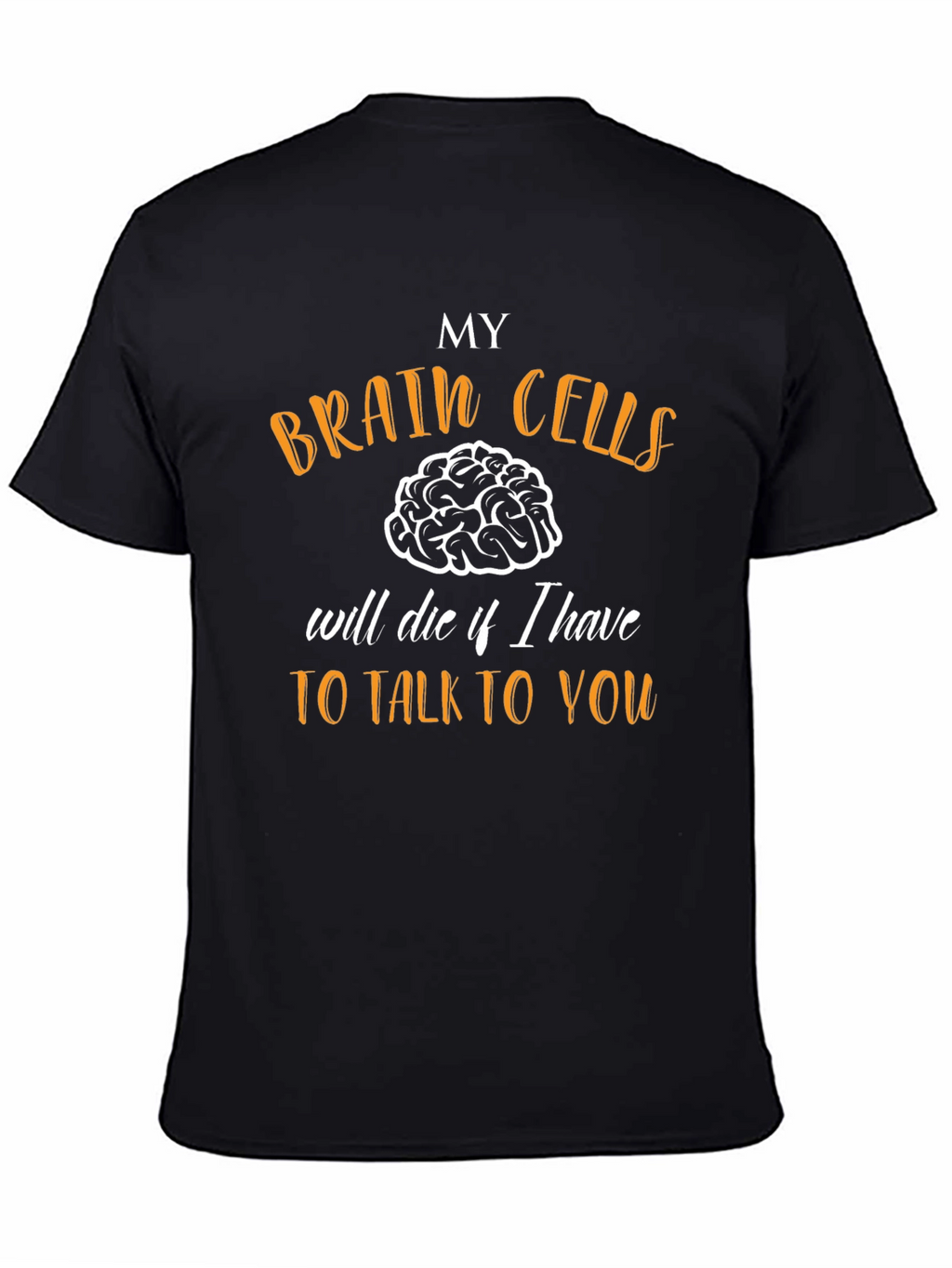 Funny Brain Cells Graphic Novelty T-Shirt