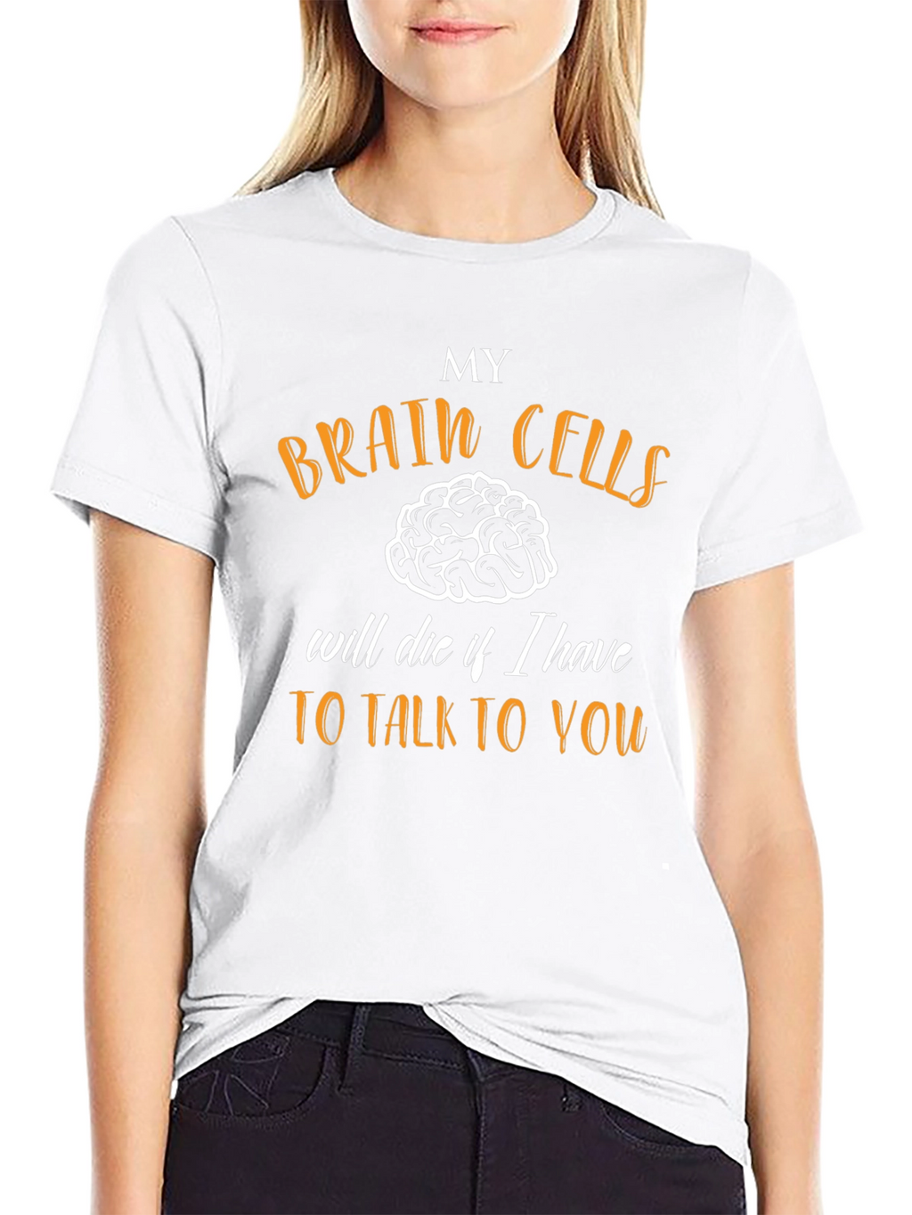 Funny Brain Cells Graphic Novelty T-Shirt