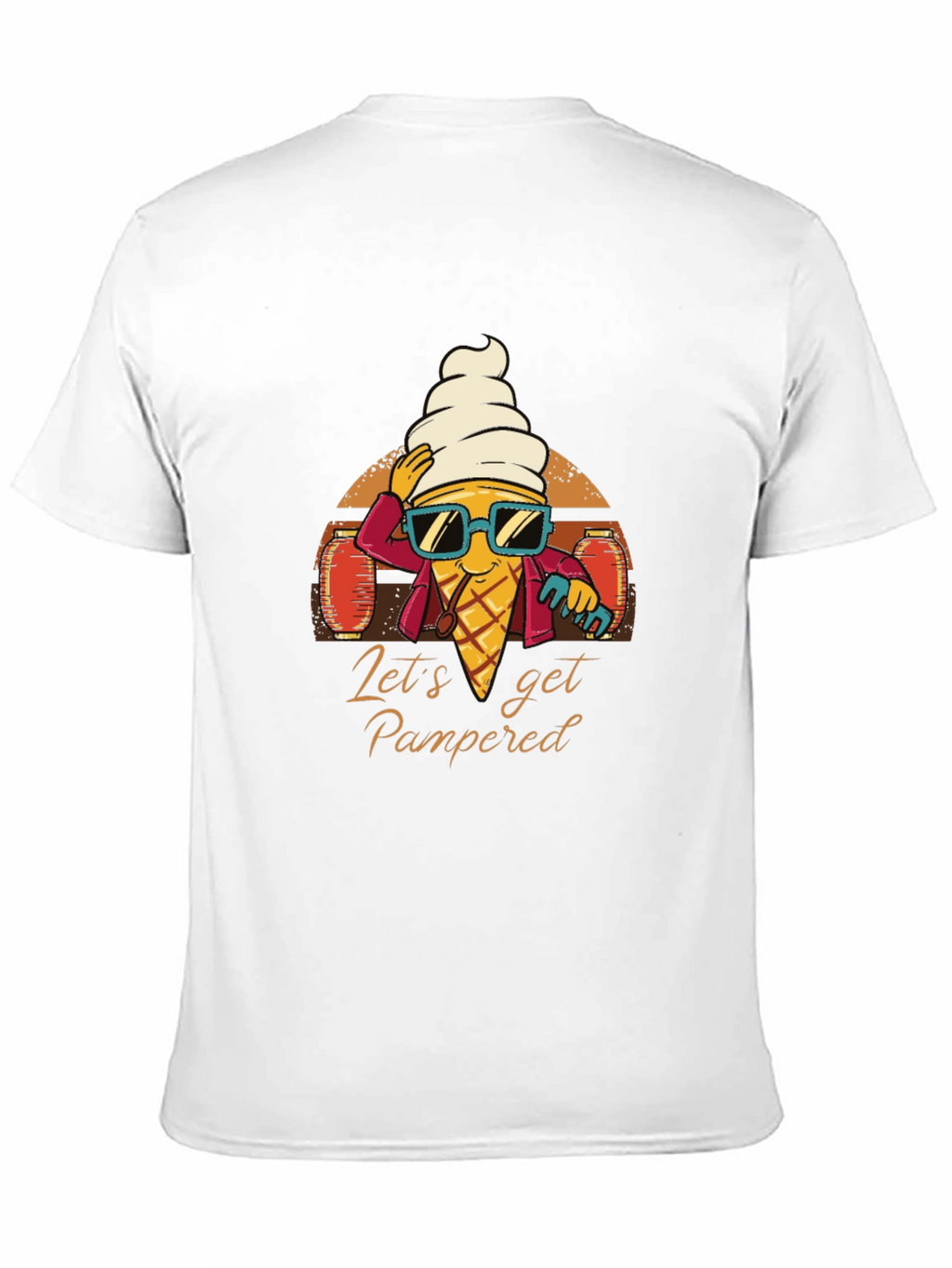 Cool Ice Cream Cone Graphic T-Shirt