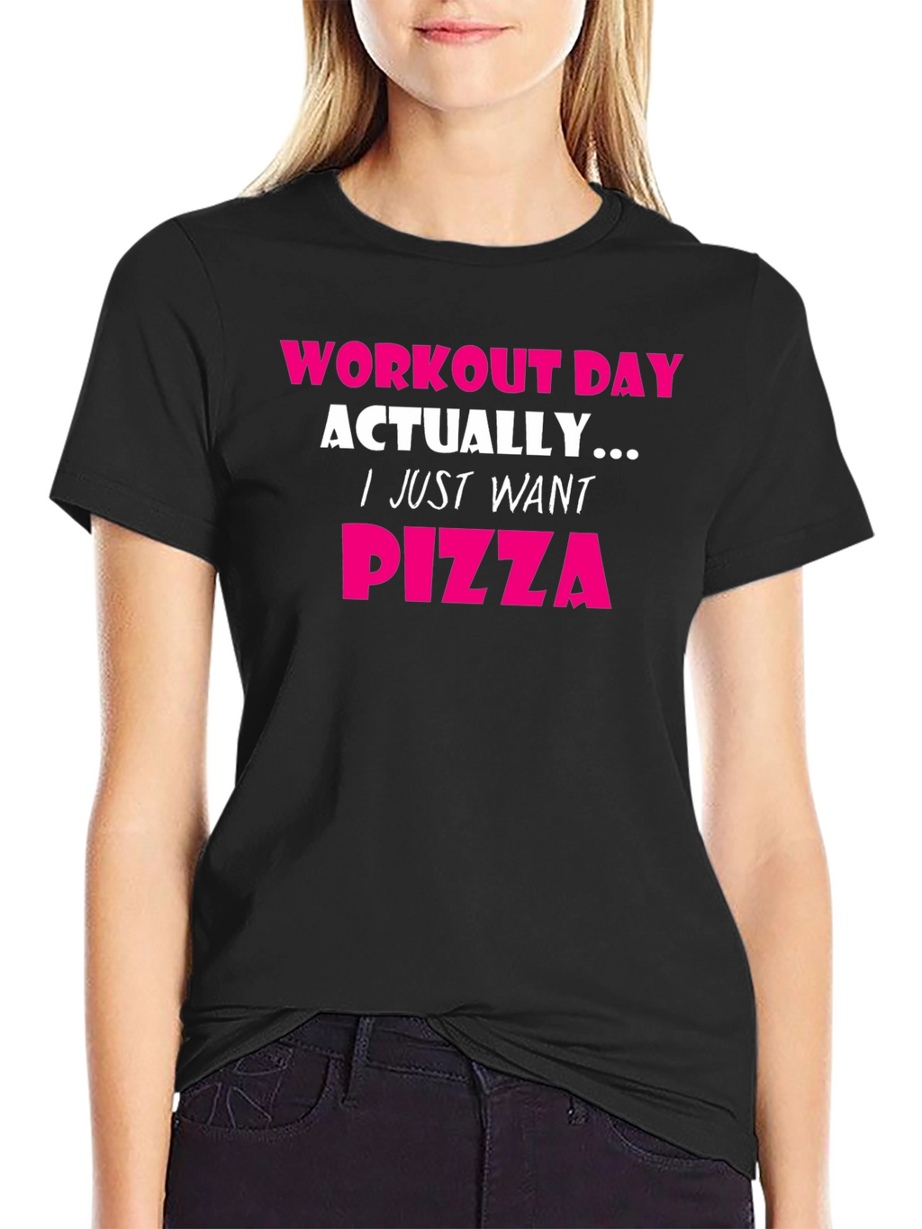 Workout Day Pizza T-Shirt - Funny Gym Tee