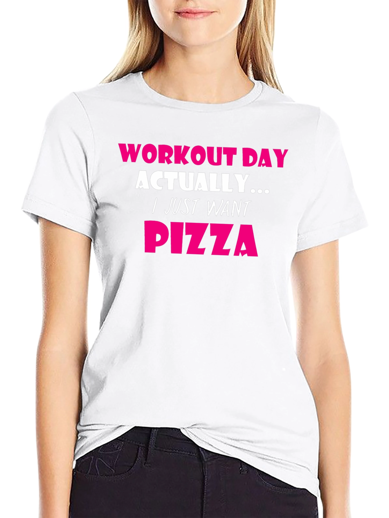 Workout Day Pizza T-Shirt - Funny Gym Tee