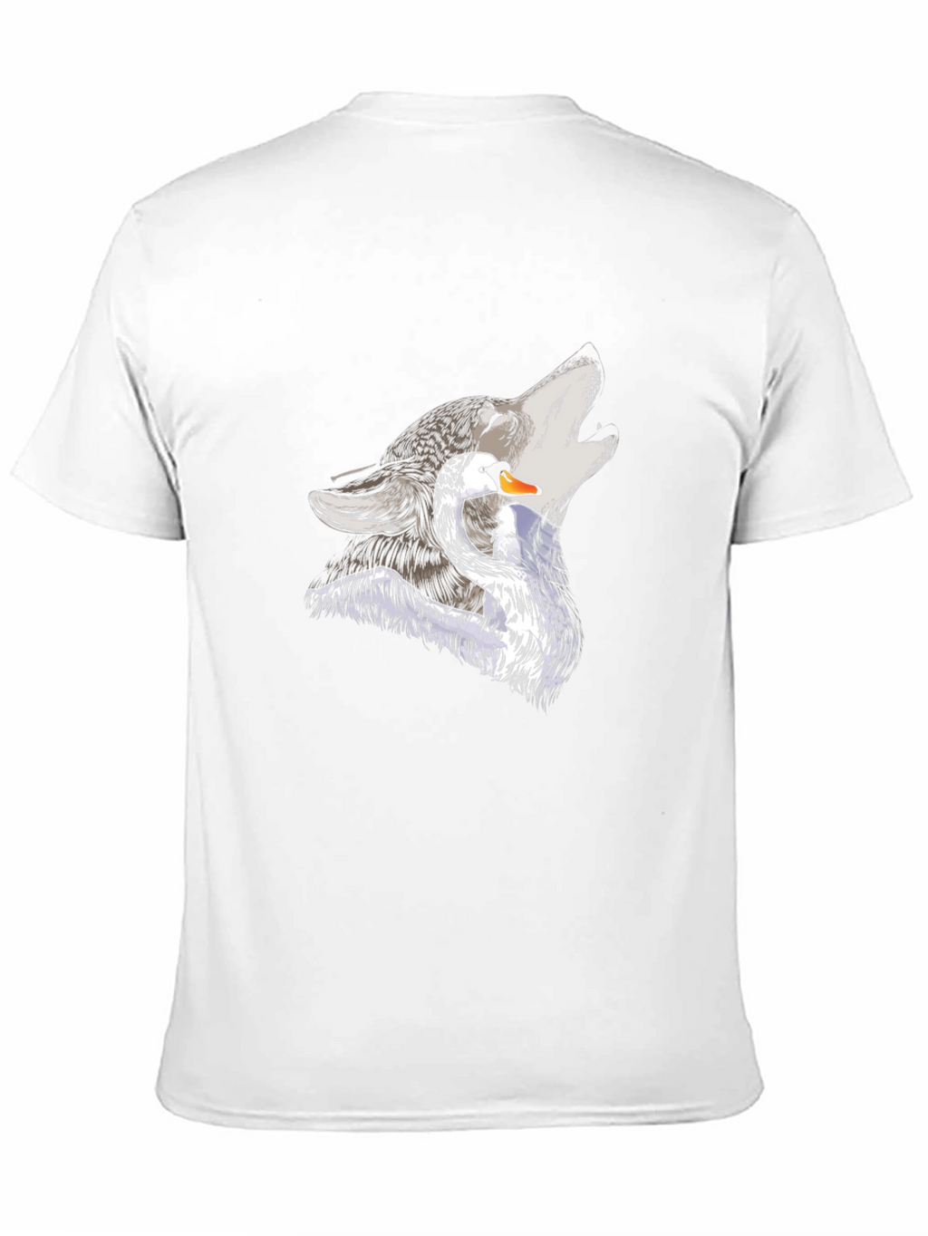 Wolf & Swan Graphic Print Black T-Shirt