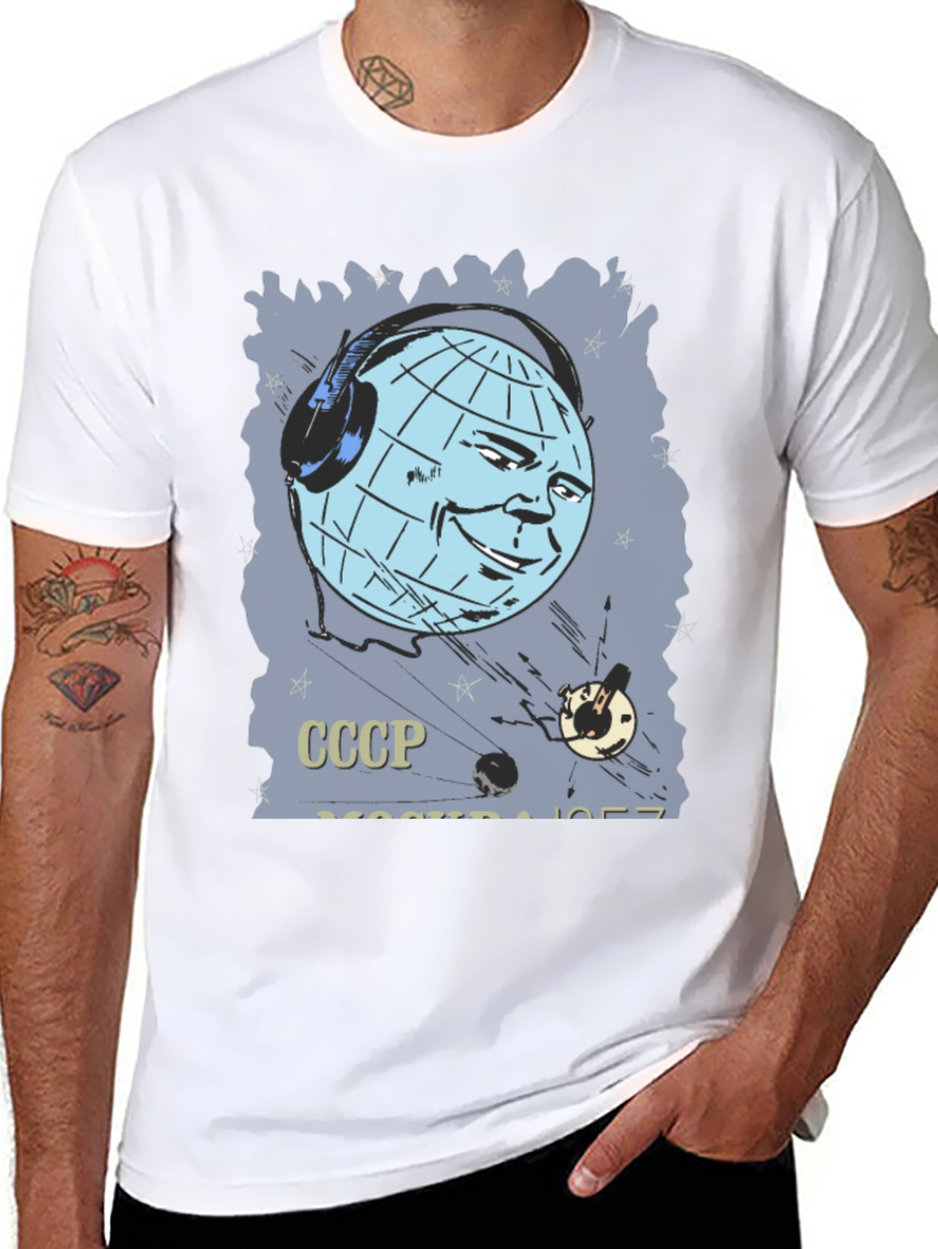 Retro USSR Sputnik T-Shirt