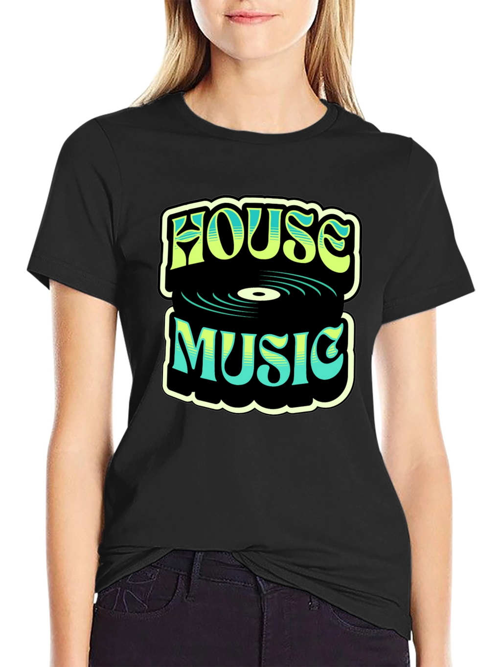 House Music Graphic T-Shirt - Retro Design