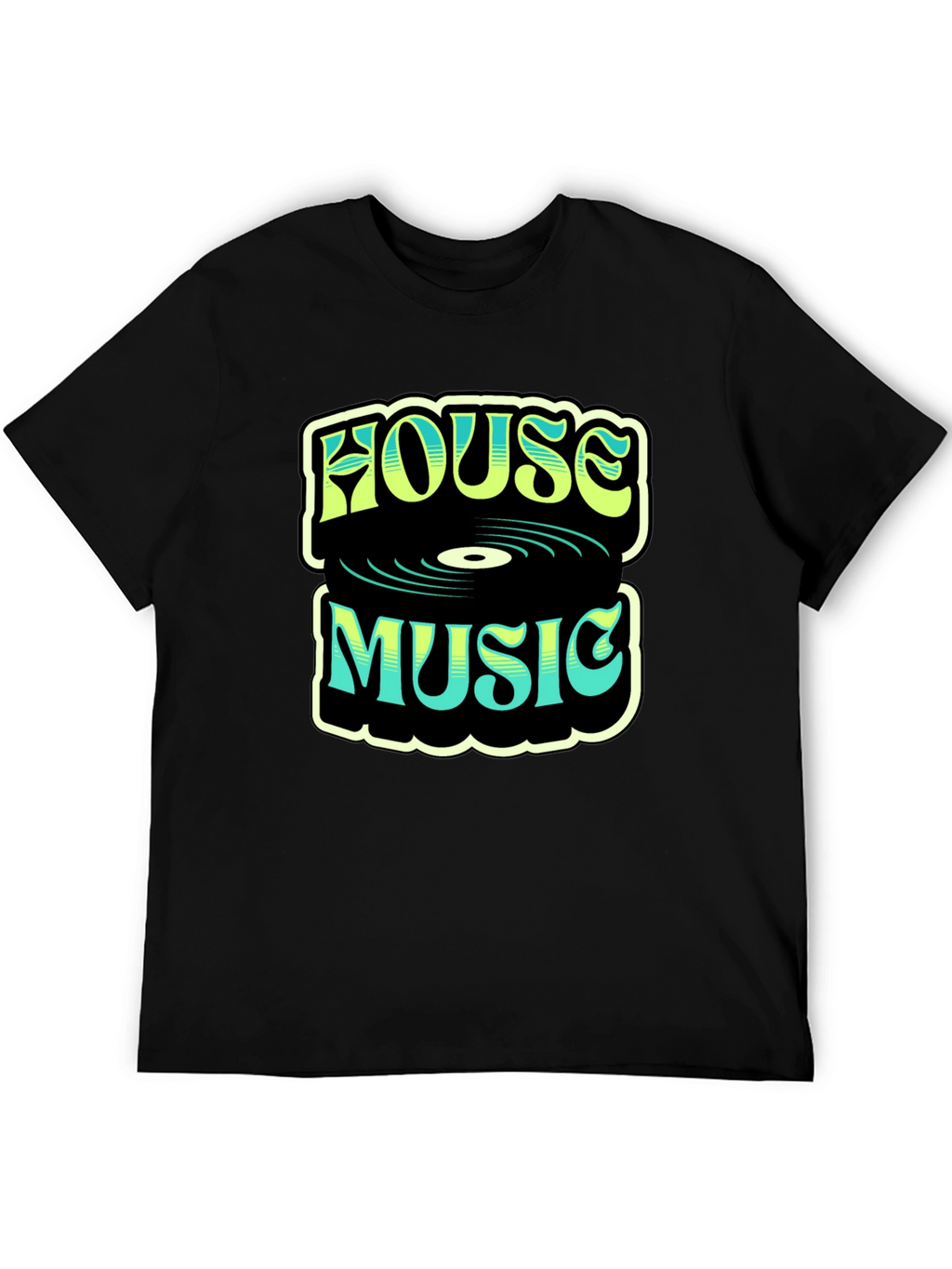 House Music Graphic T-Shirt - Retro Design