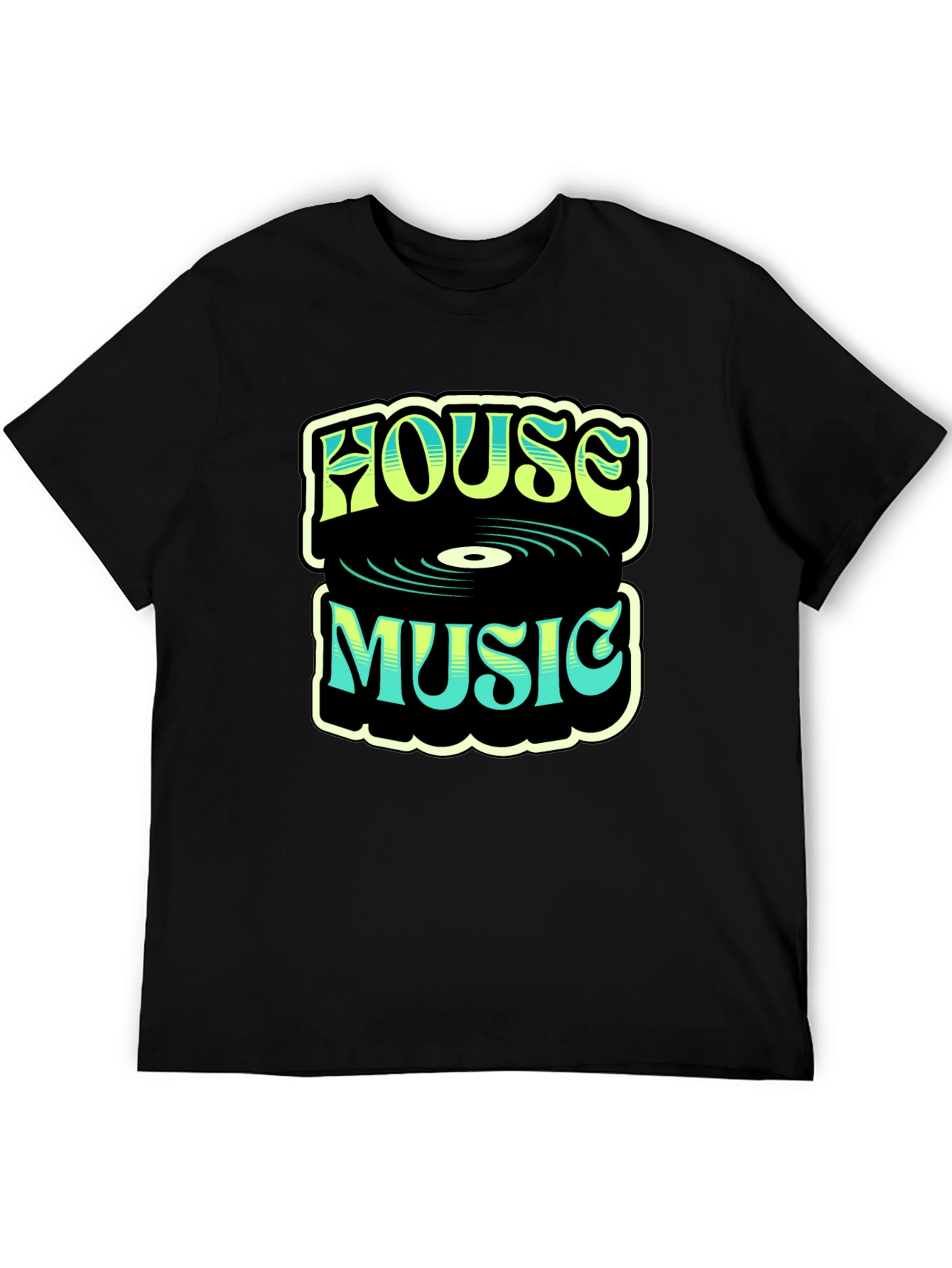 House Music Graphic T-Shirt - Retro Design