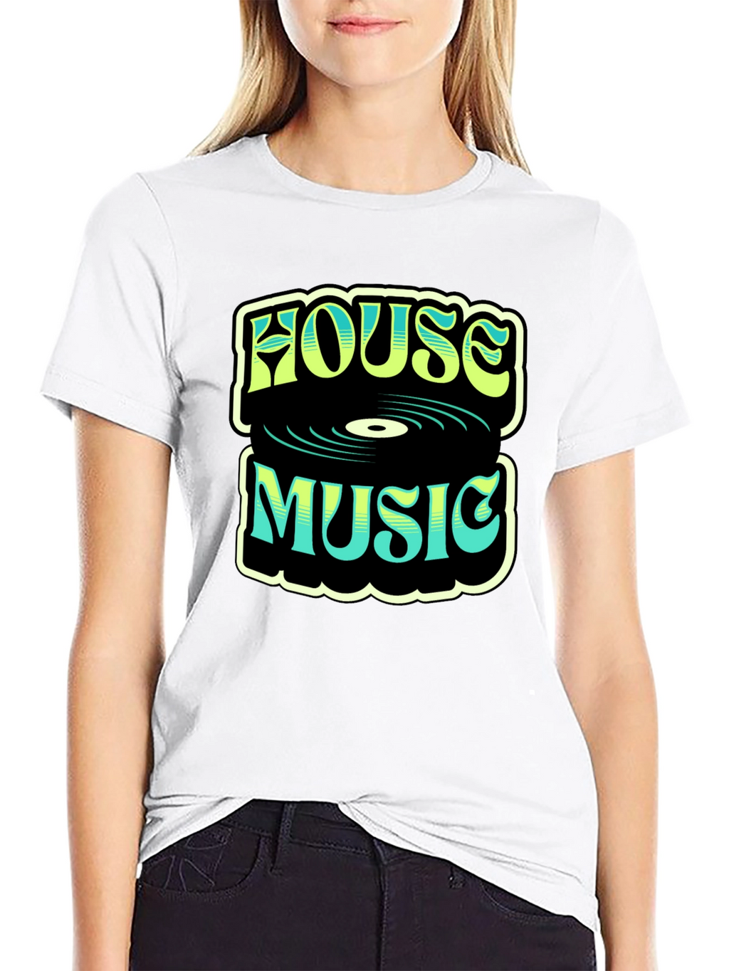 House Music Graphic T-Shirt - Retro Design