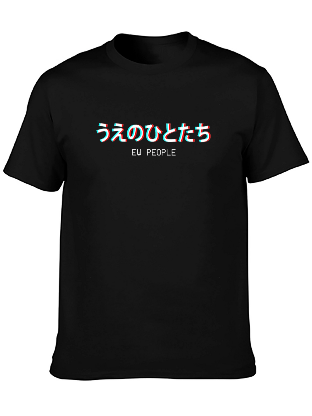 Ew People Graphic Tee - Black Crew Neck