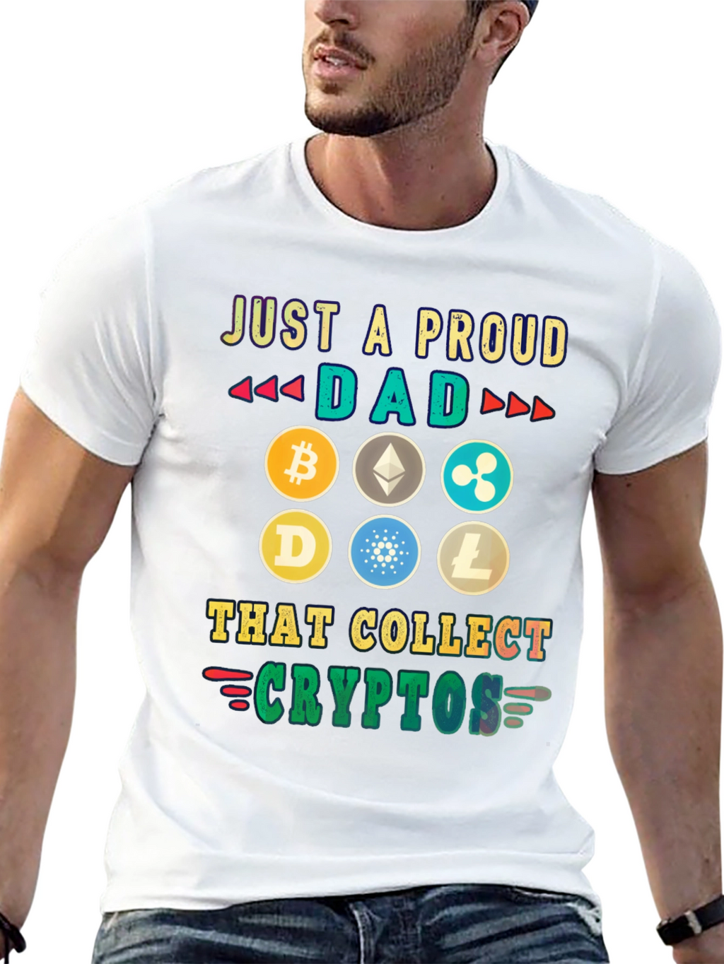 Proud Dad Crypto Collector T-Shirt