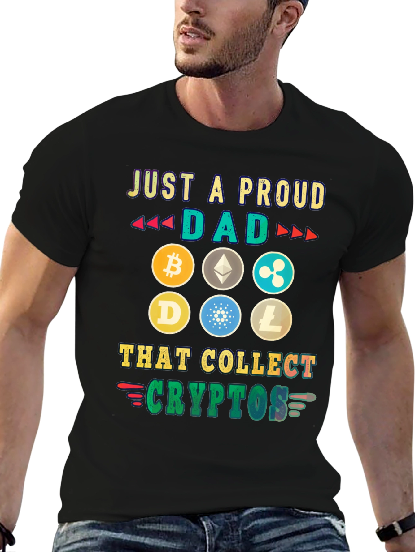 Proud Dad Crypto Collector T-Shirt