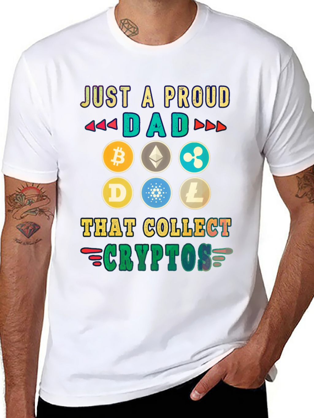 Proud Dad Crypto Collector T-Shirt