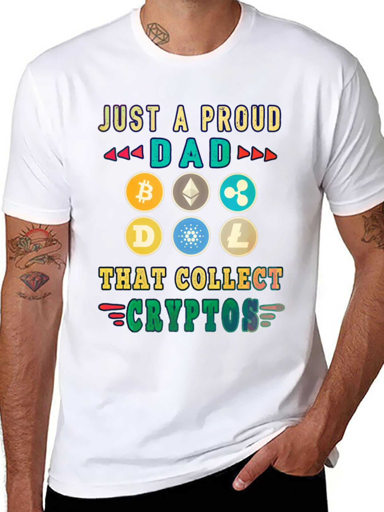 Proud Dad Crypto Collector T-Shirt