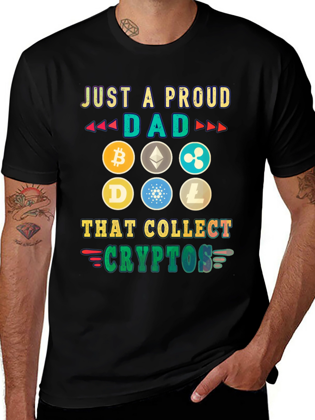 Proud Dad Crypto Collector T-Shirt