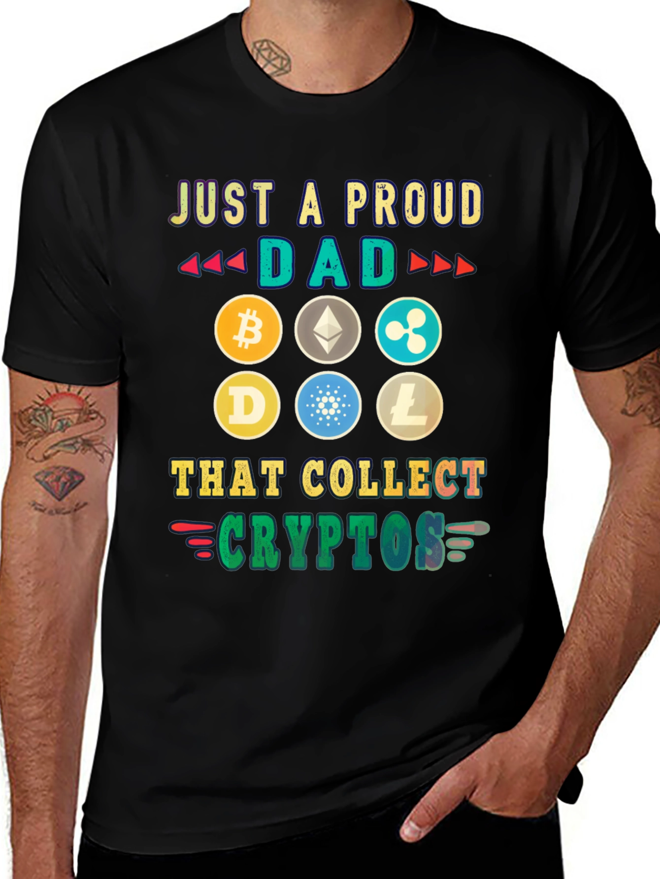 Proud Dad Crypto Collector T-Shirt