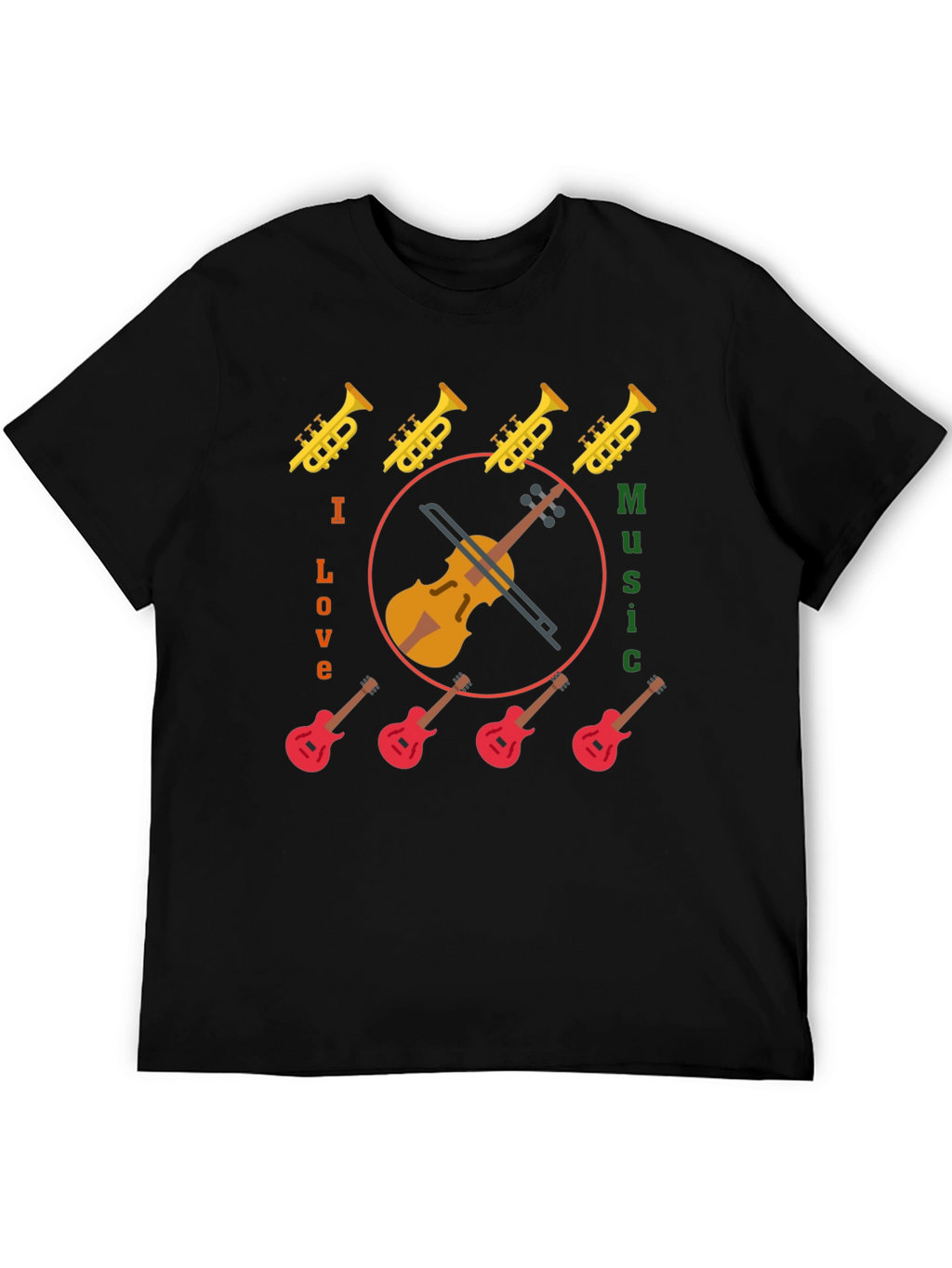 I Love Music Graphic Tee