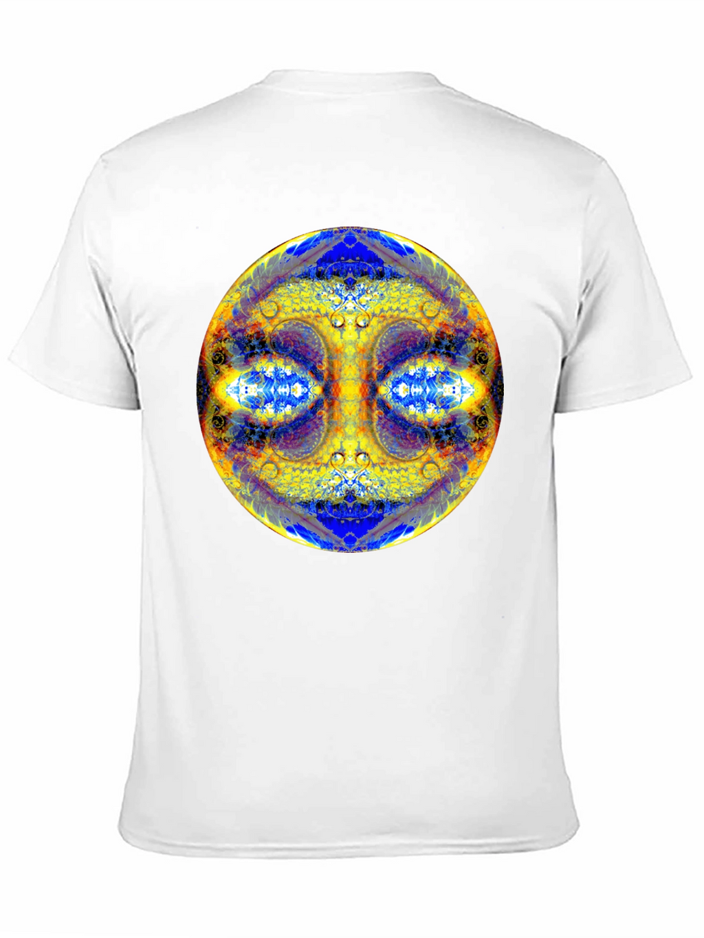 Psychedelic Mandala Graphic Tee - Black Cotton T-Shirt