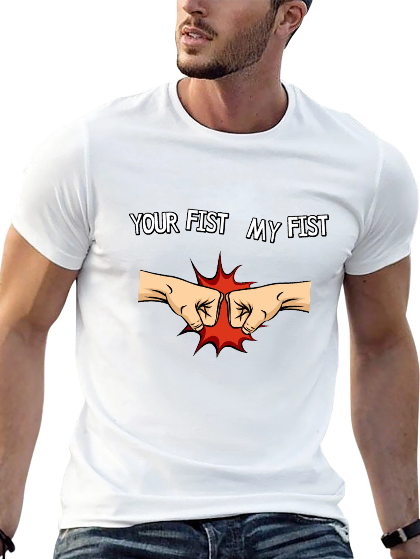 Your Fist My Fist Black T-Shirt