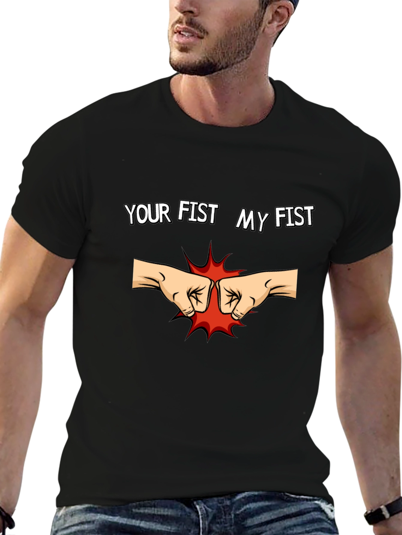 Your Fist My Fist Black T-Shirt