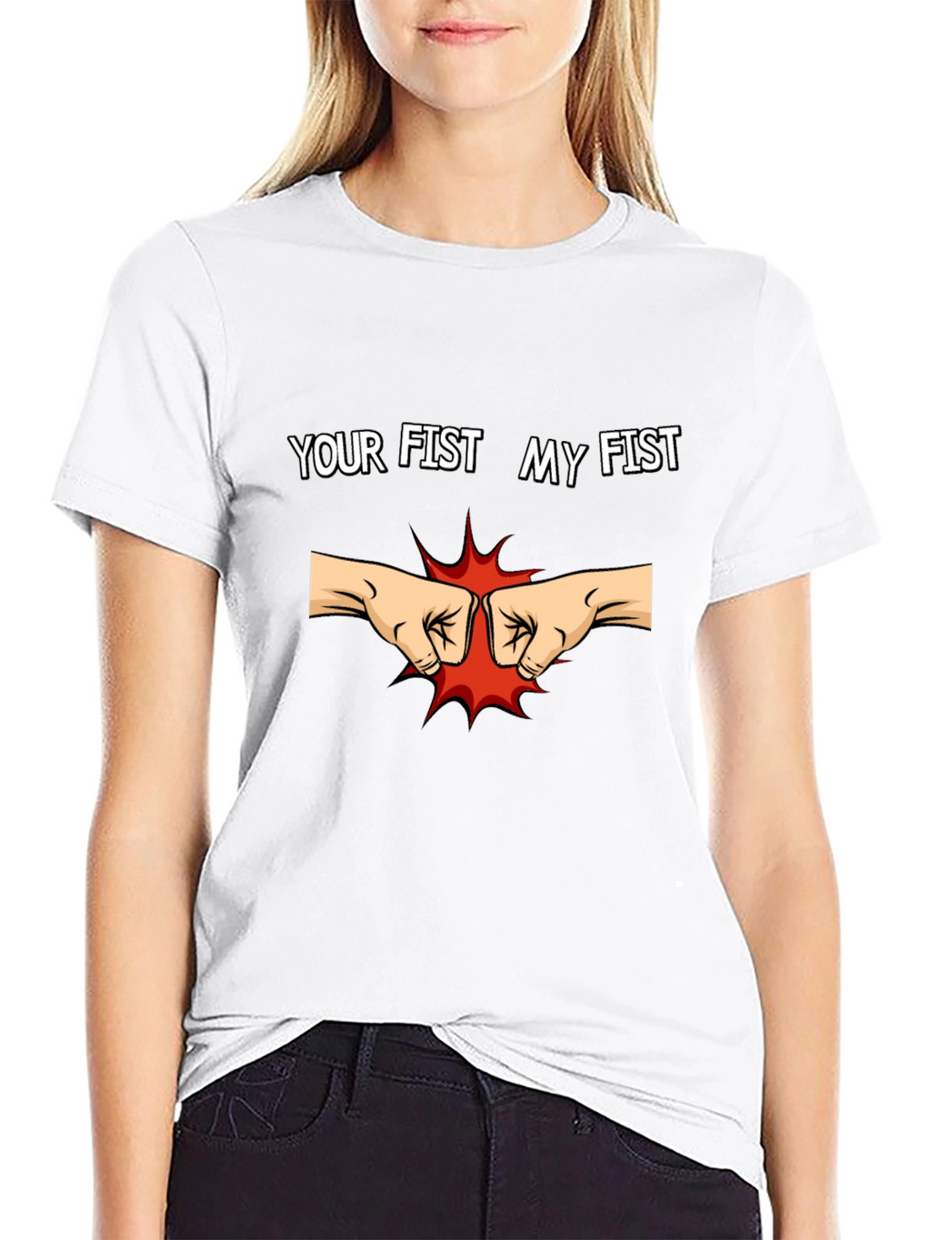 Your Fist My Fist Black T-Shirt