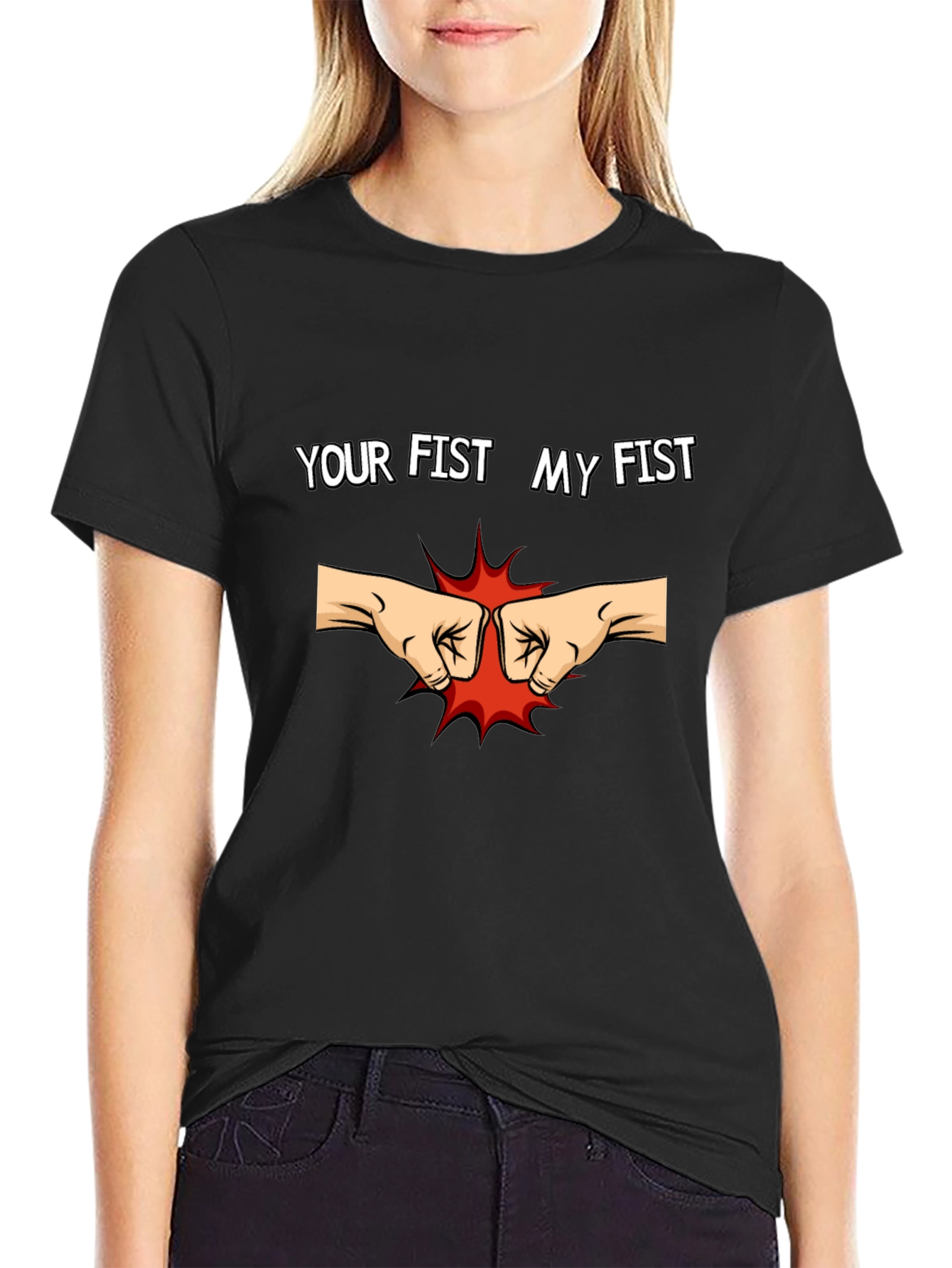 Your Fist My Fist Black T-Shirt