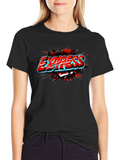 Express T-Shirt - Cool Graphic Print - Black