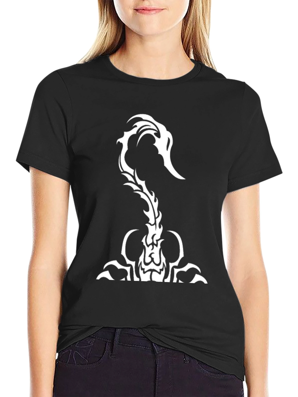 Scorpion Tail Graphic Tee - Black