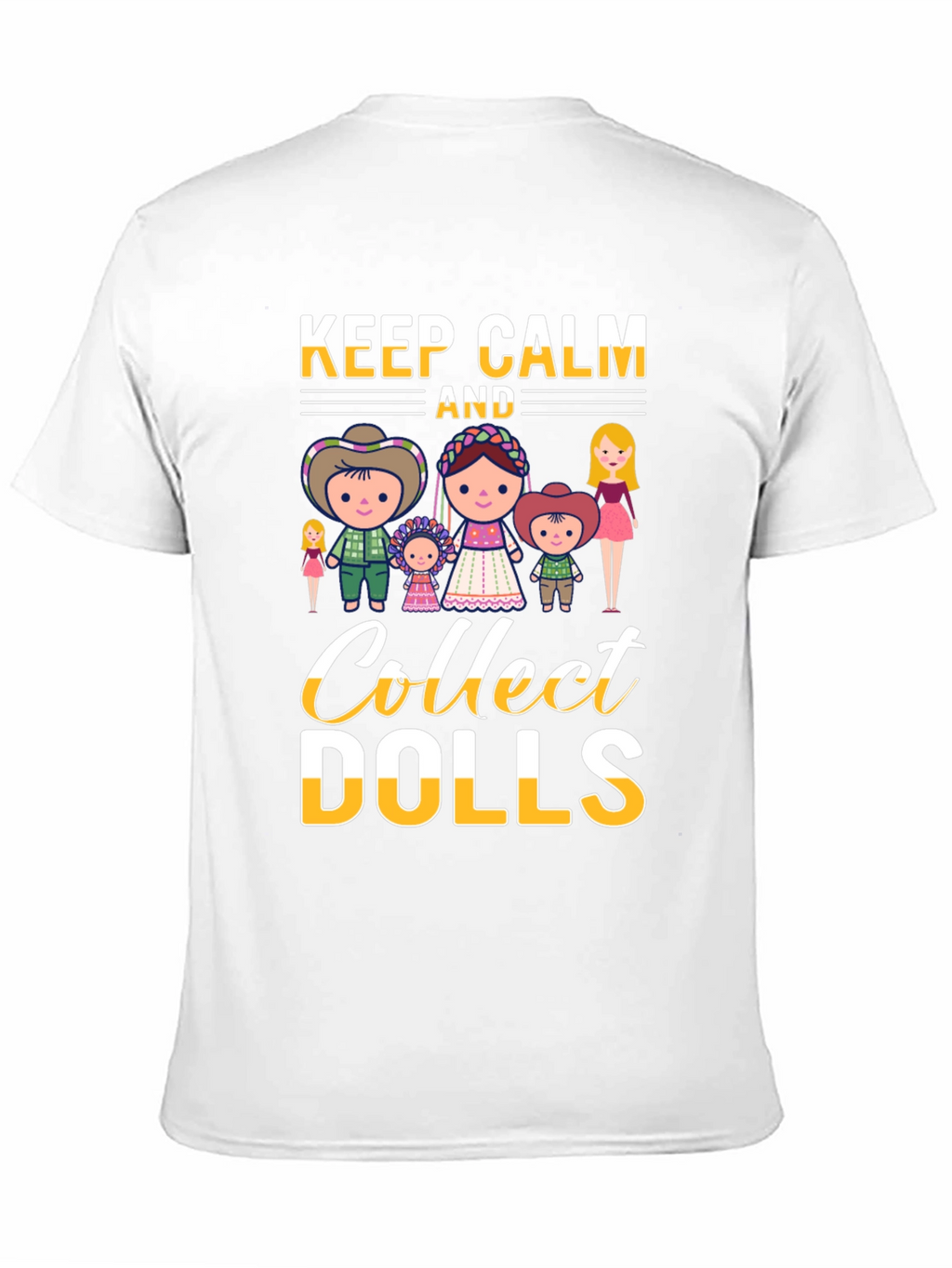 Keep Calm and Collect Dolls T-Shirt - Black