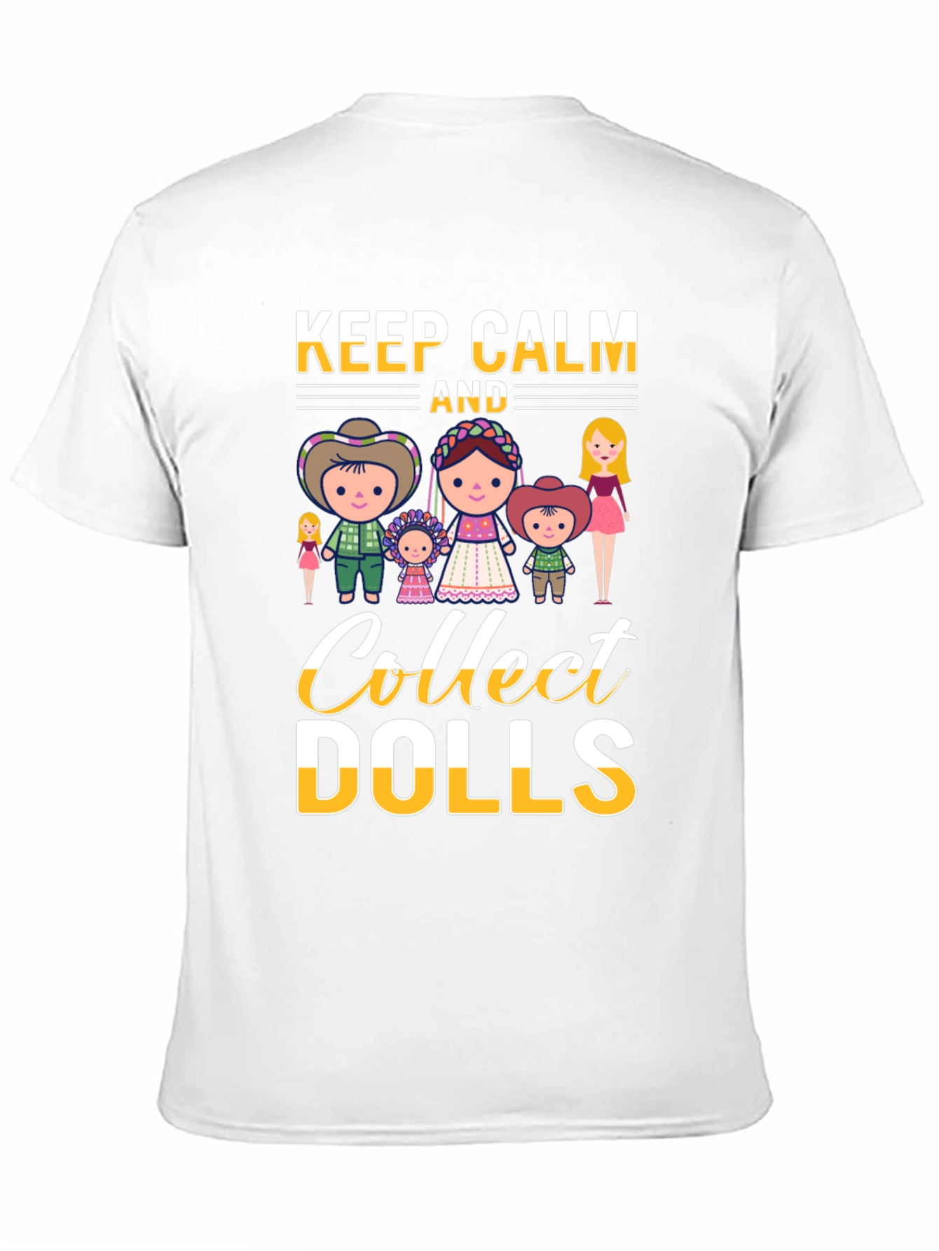 Keep Calm and Collect Dolls T-Shirt - Black