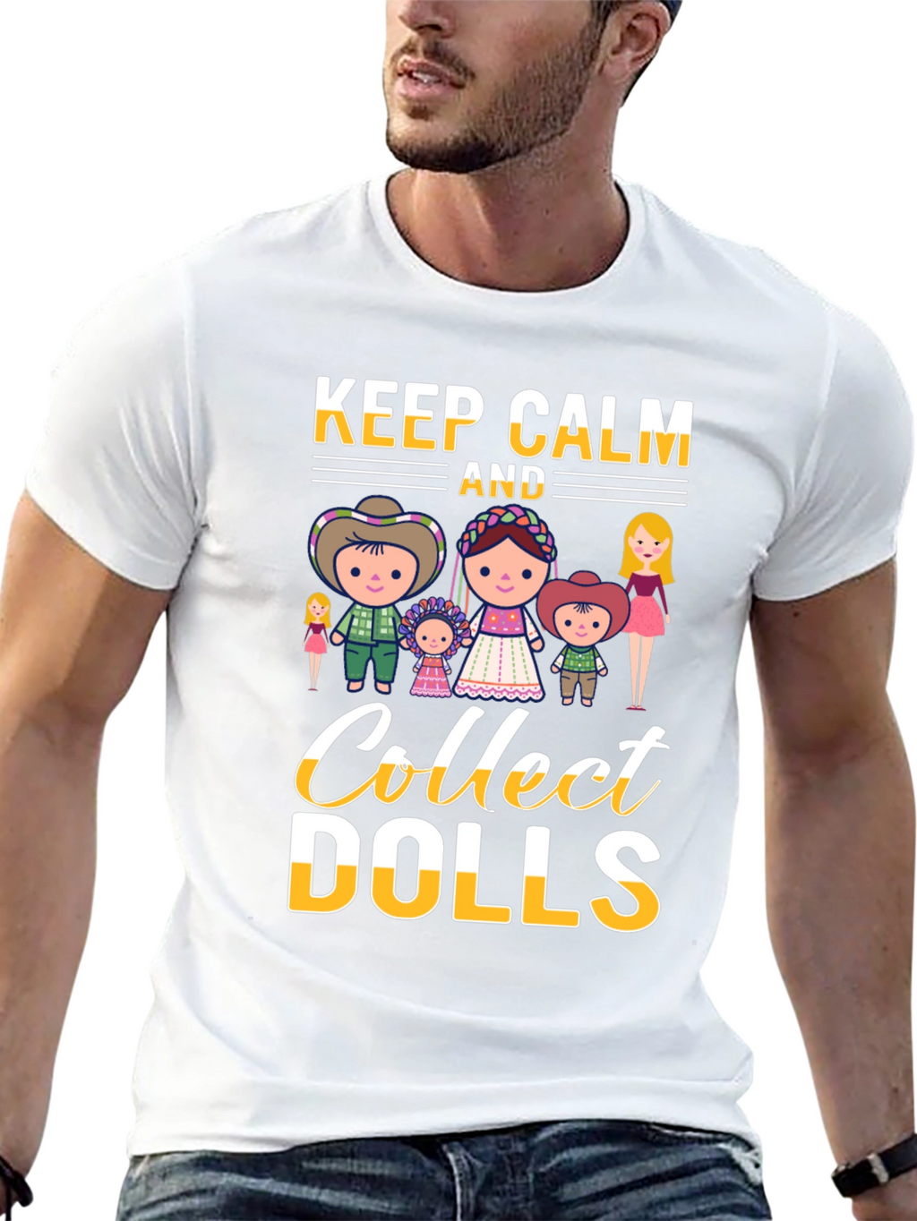 Keep Calm and Collect Dolls T-Shirt - Black