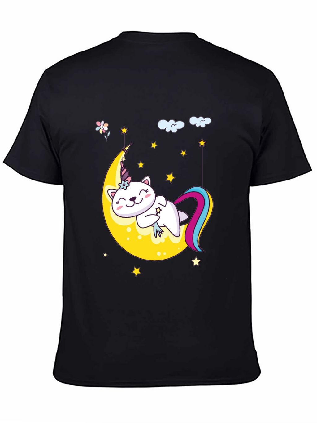 Cute Unicorn Cat Moon T-Shirt