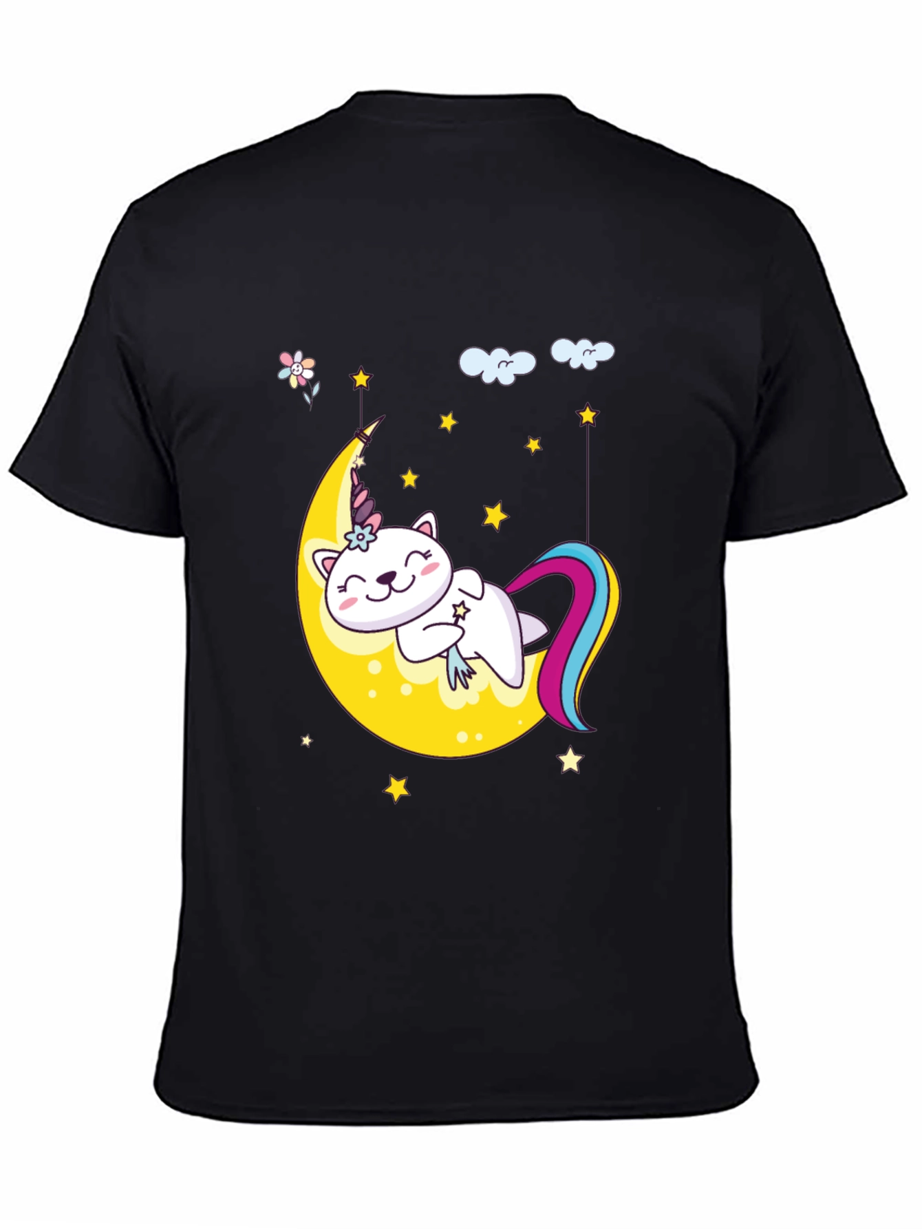 Cute Unicorn Cat Moon T-Shirt