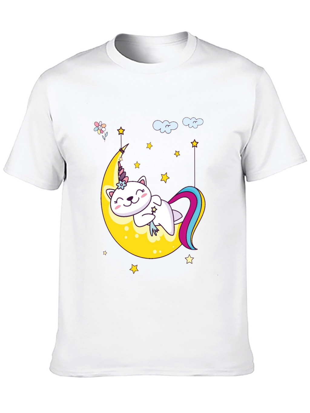 Cute Unicorn Cat Moon T-Shirt
