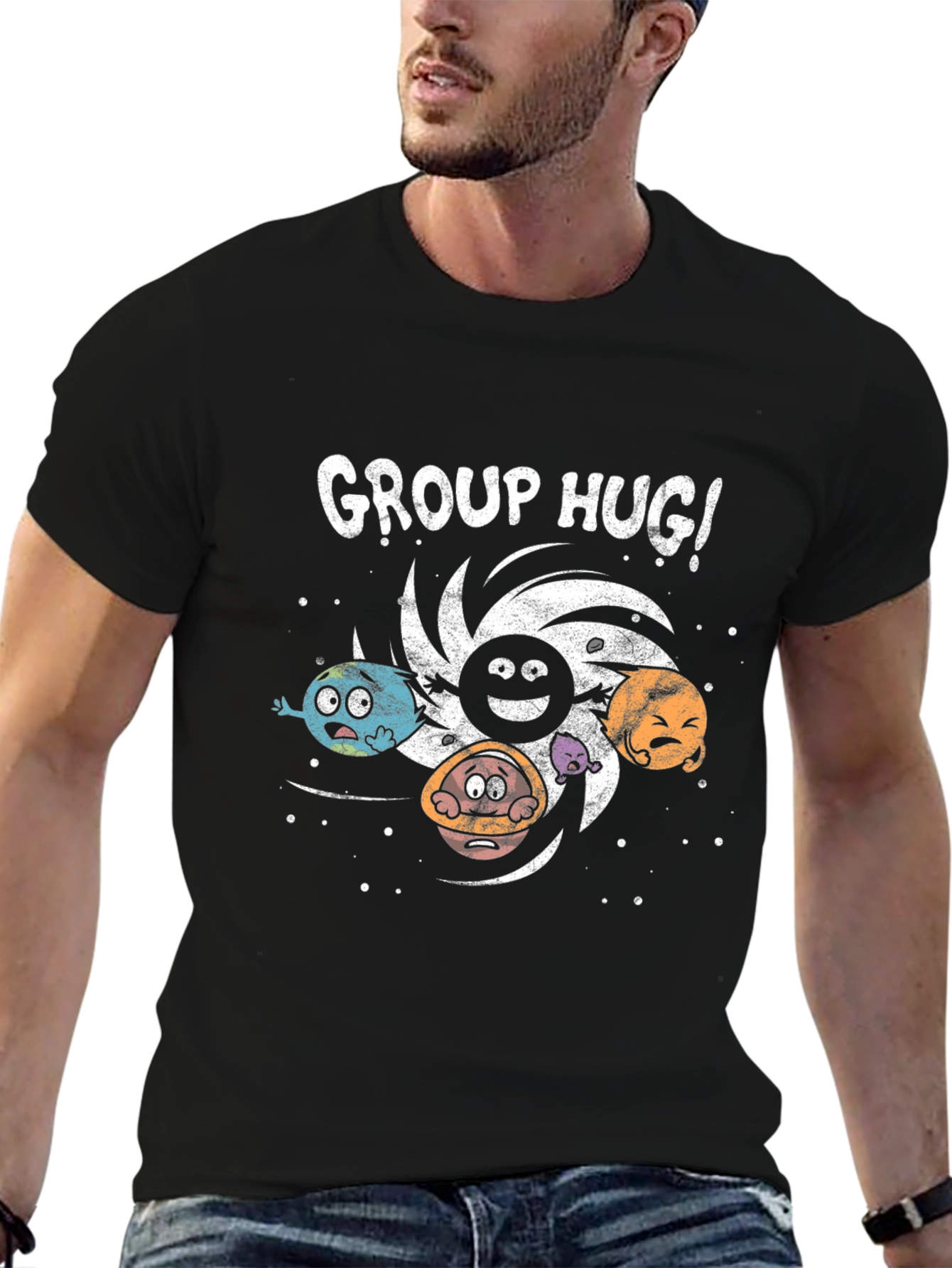 Group Hug Black T-Shirt