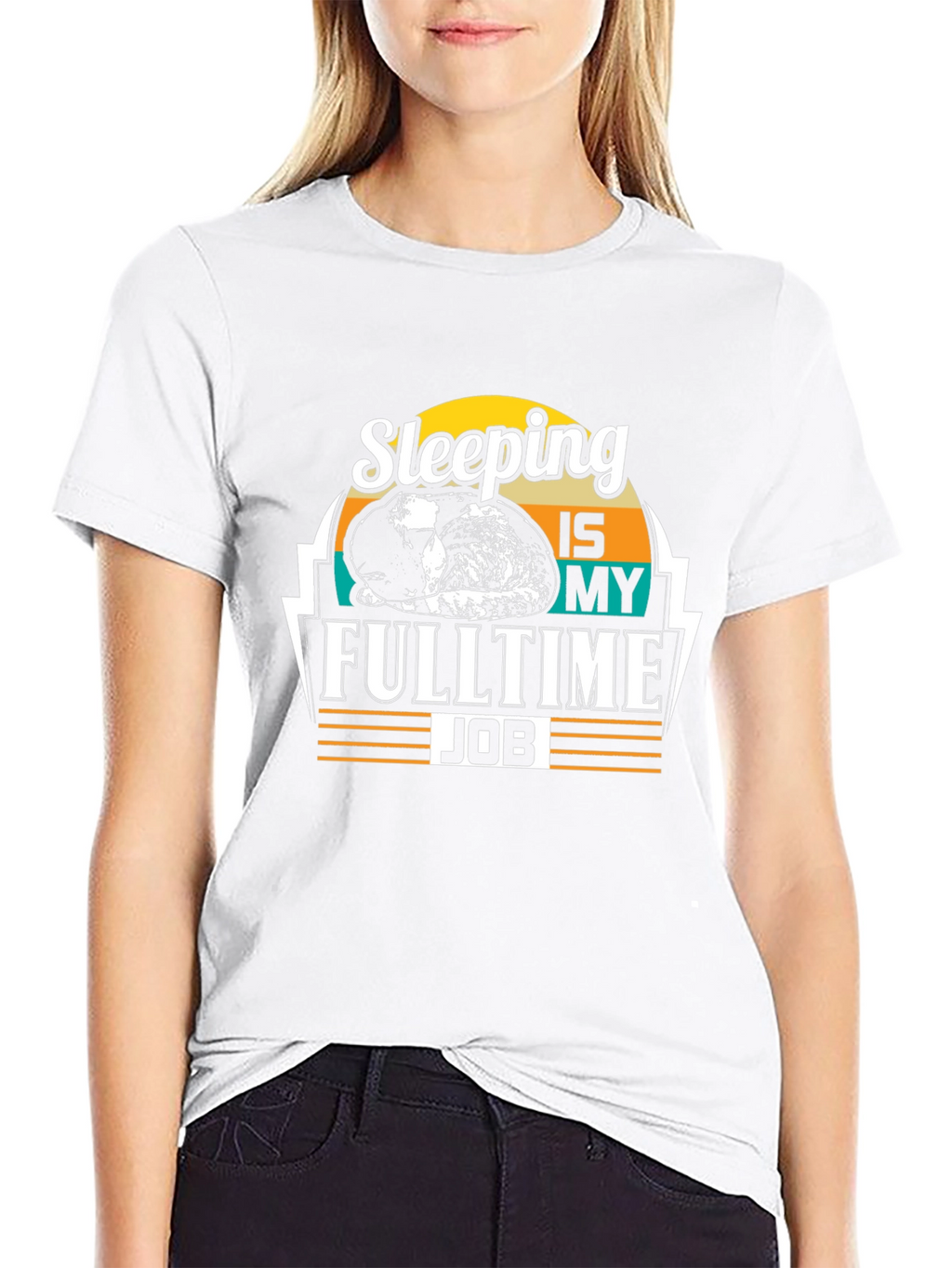 Sleeping is My Full Time Job - Black T-Shirt