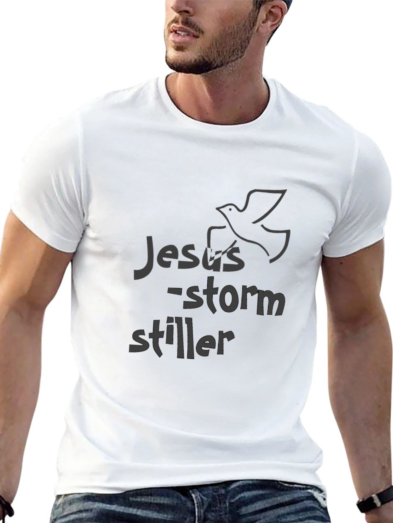 Jesus Storm Stiller Graphic T-Shirt