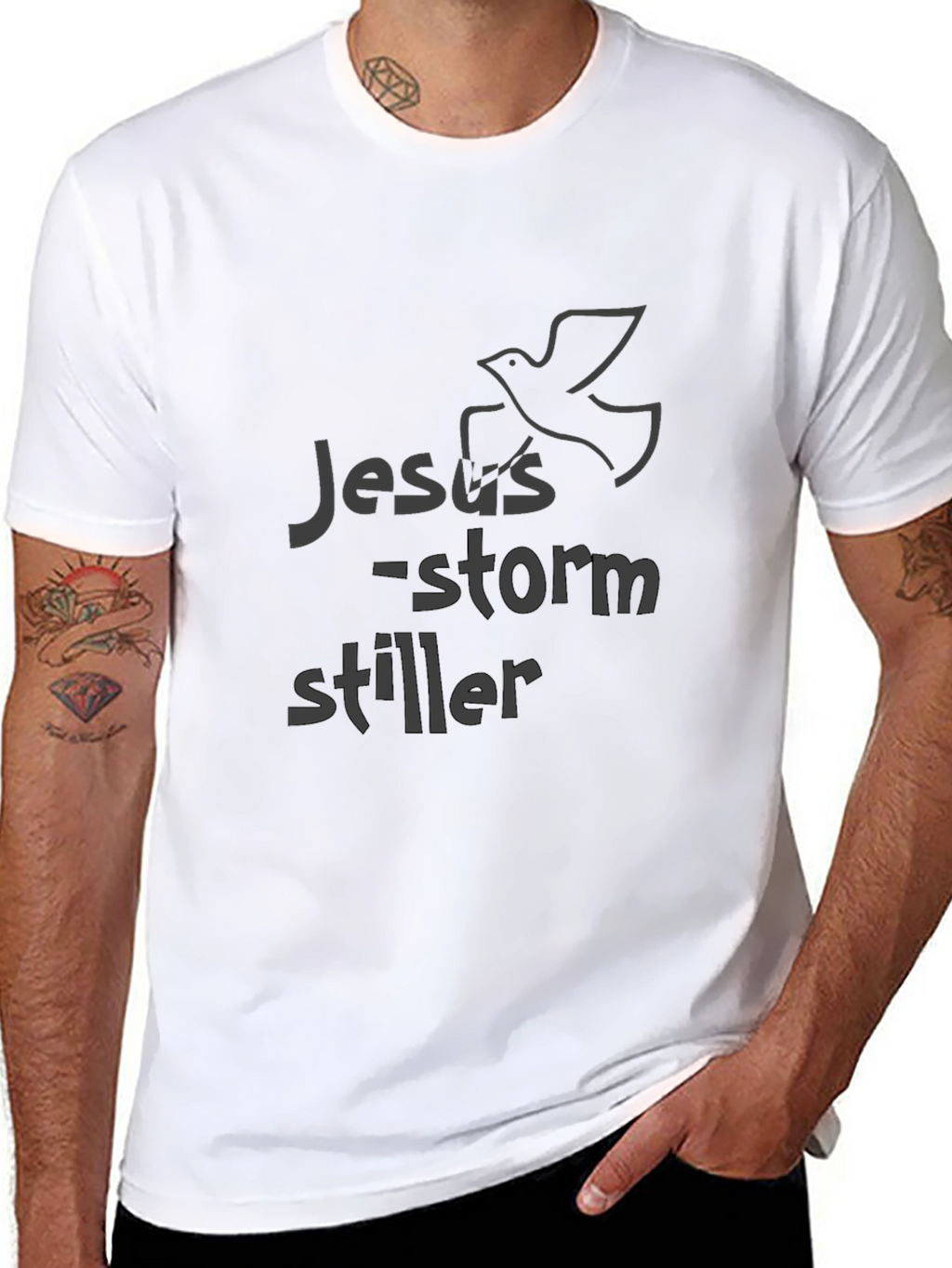 Jesus Storm Stiller Graphic T-Shirt