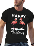 Happy Christmas Flamingo T-Shirt