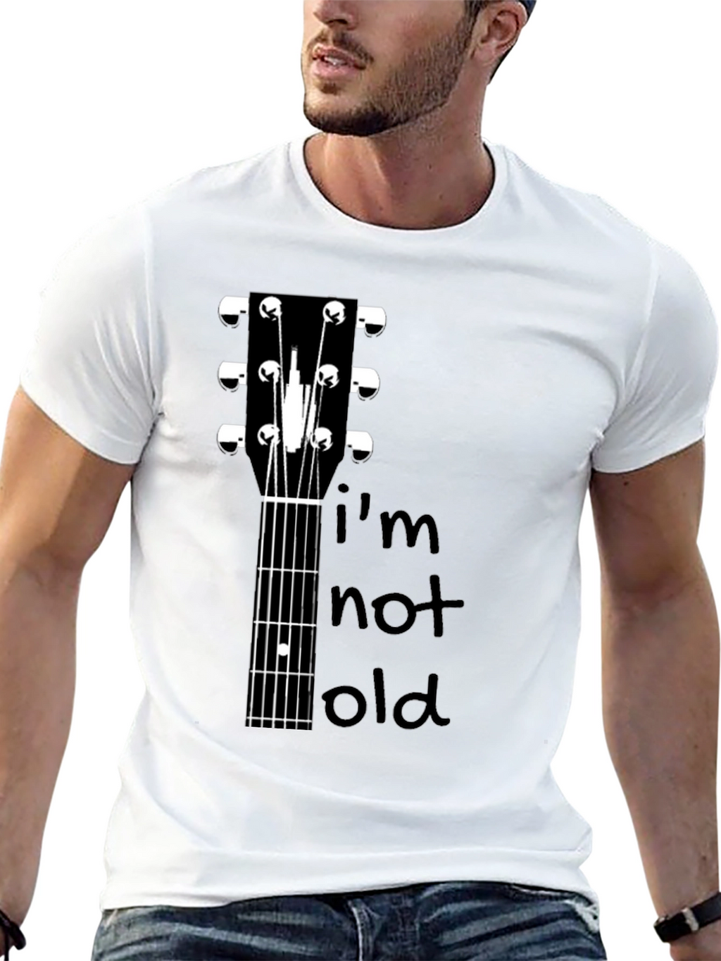 Guitar Headstock Im Not Old Graphic T-Shirt