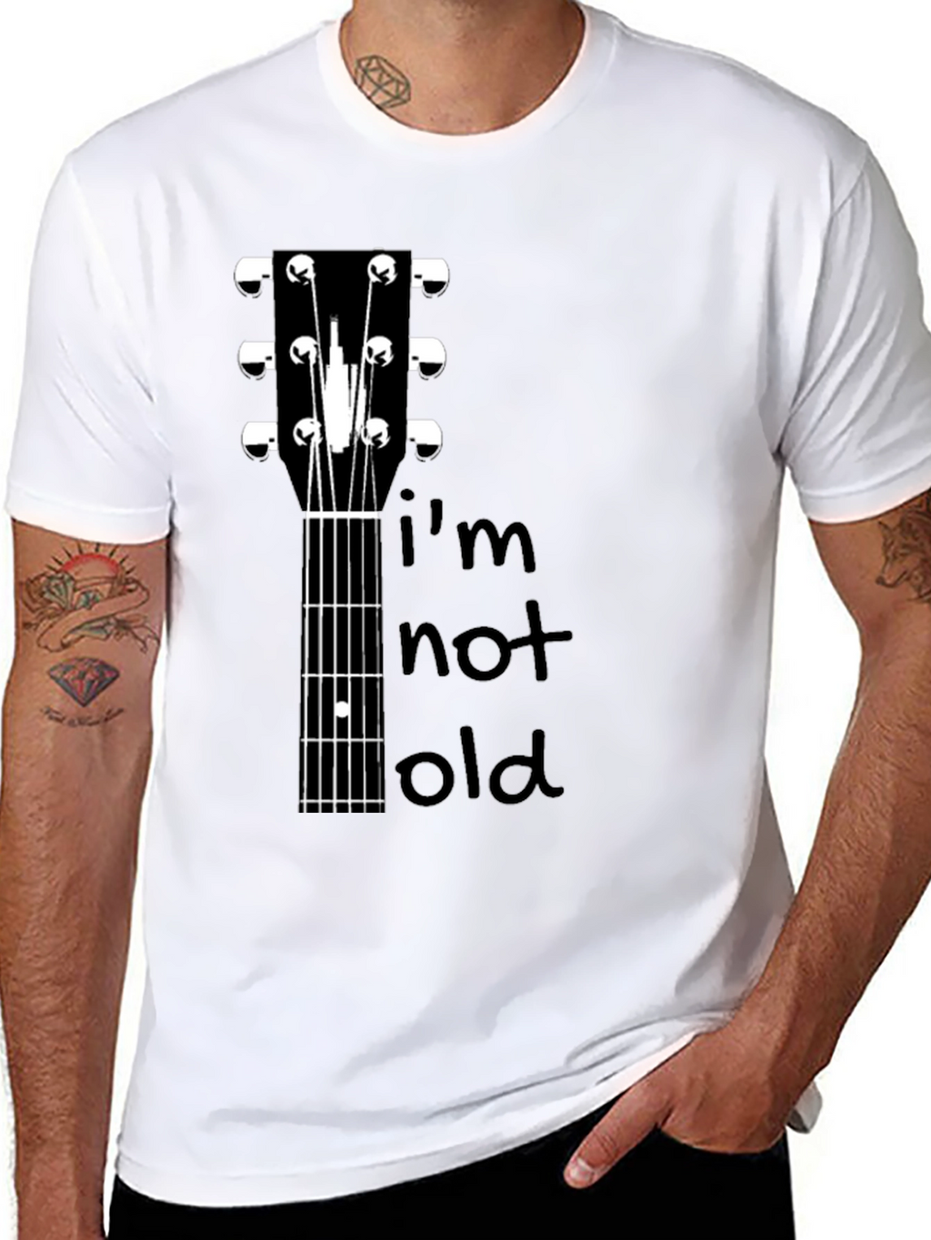 Guitar Headstock Im Not Old Graphic T-Shirt