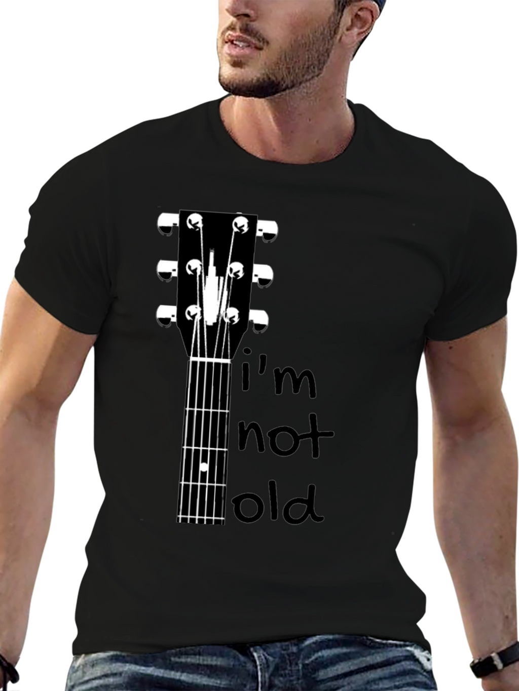 Guitar Headstock Im Not Old Graphic T-Shirt