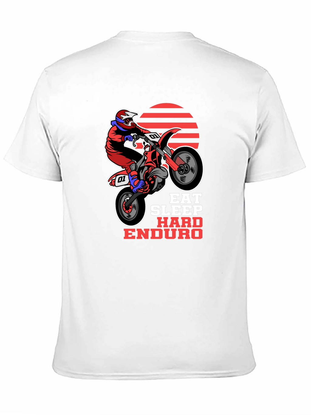 Eat Sleep Hard Enduro T-Shirt - Motorbike Design