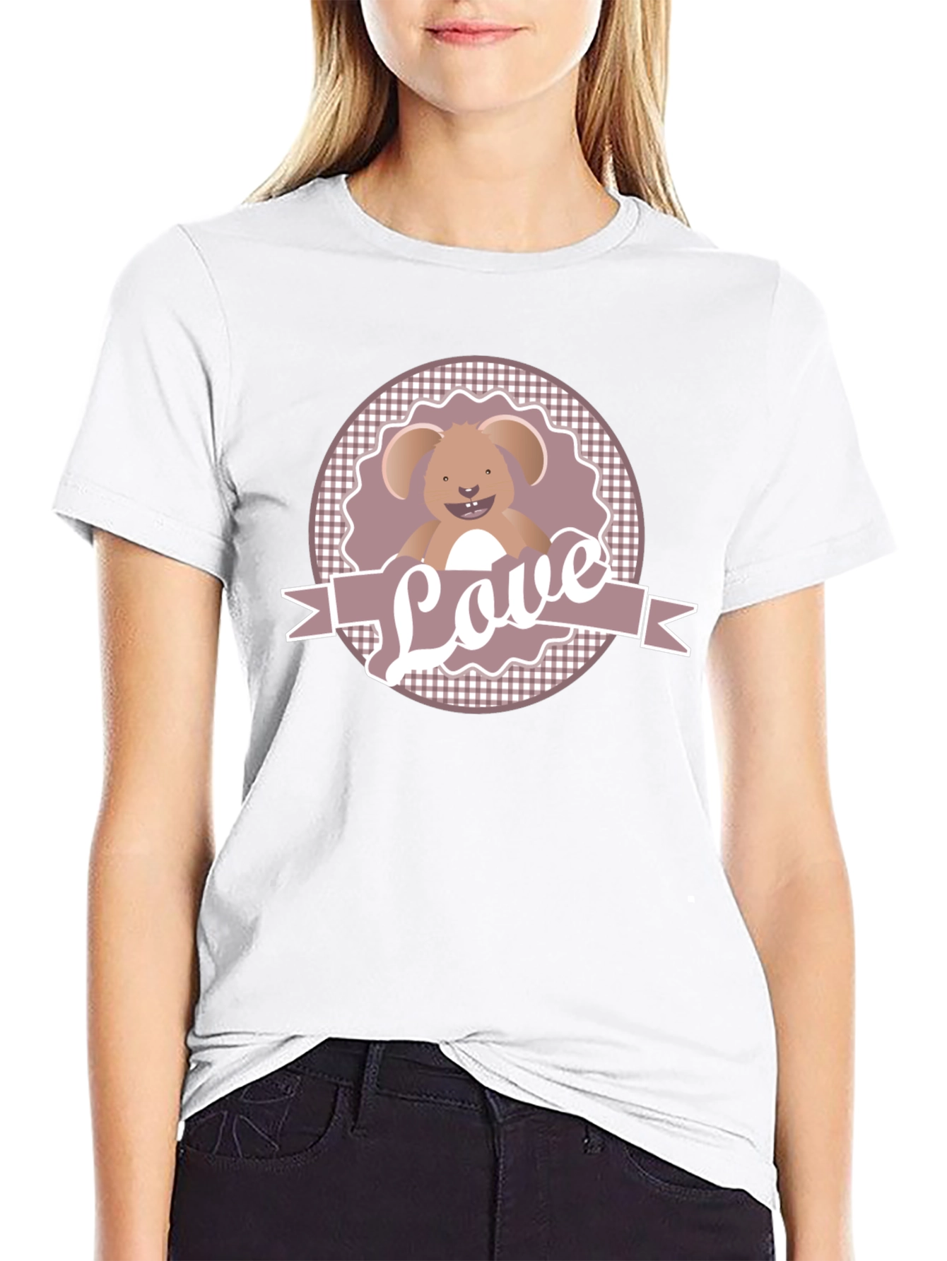 Cute Love Bunny Graphic Tee - Unisex T-Shirt