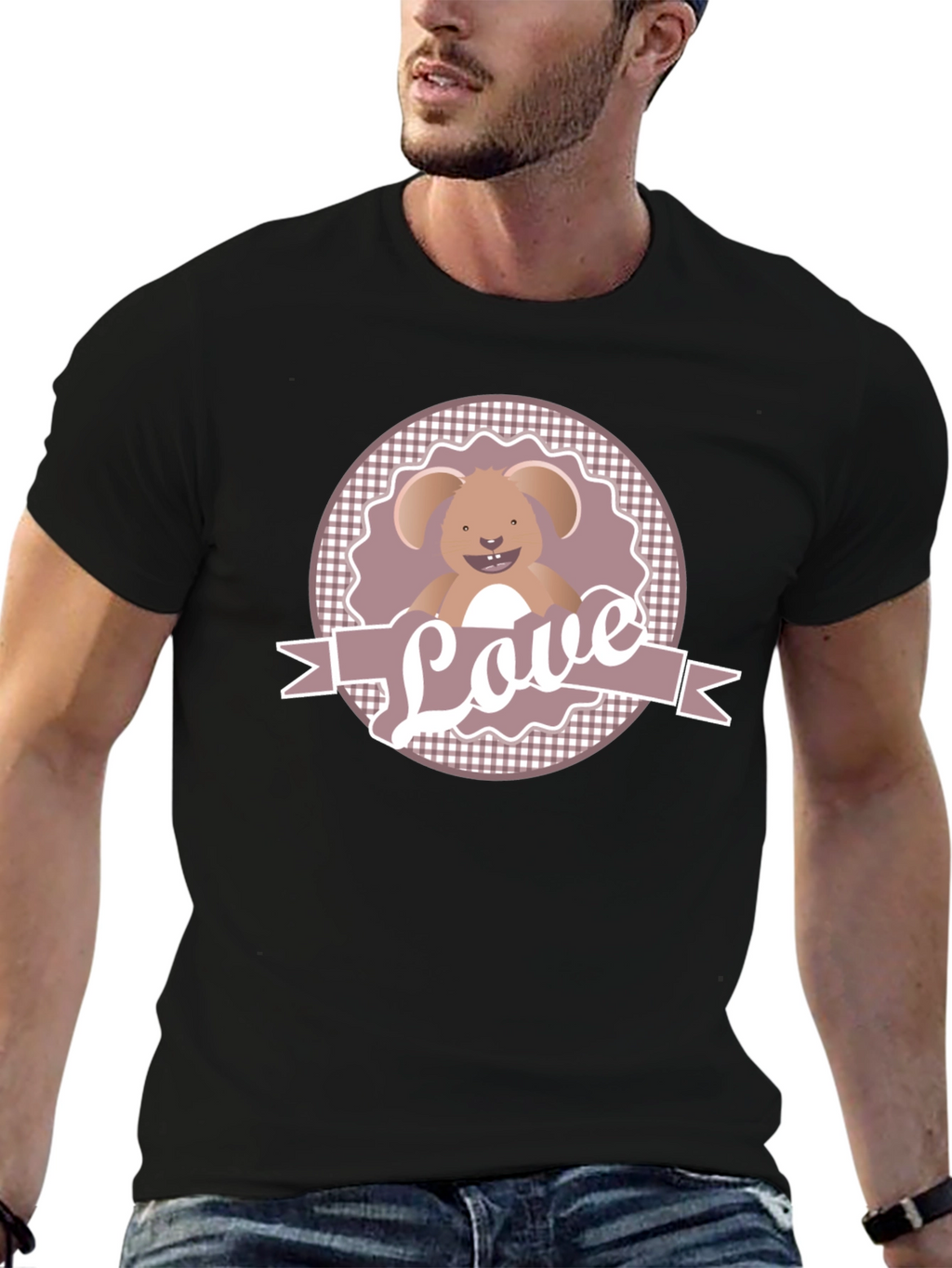 Cute Love Bunny Graphic Tee - Unisex T-Shirt