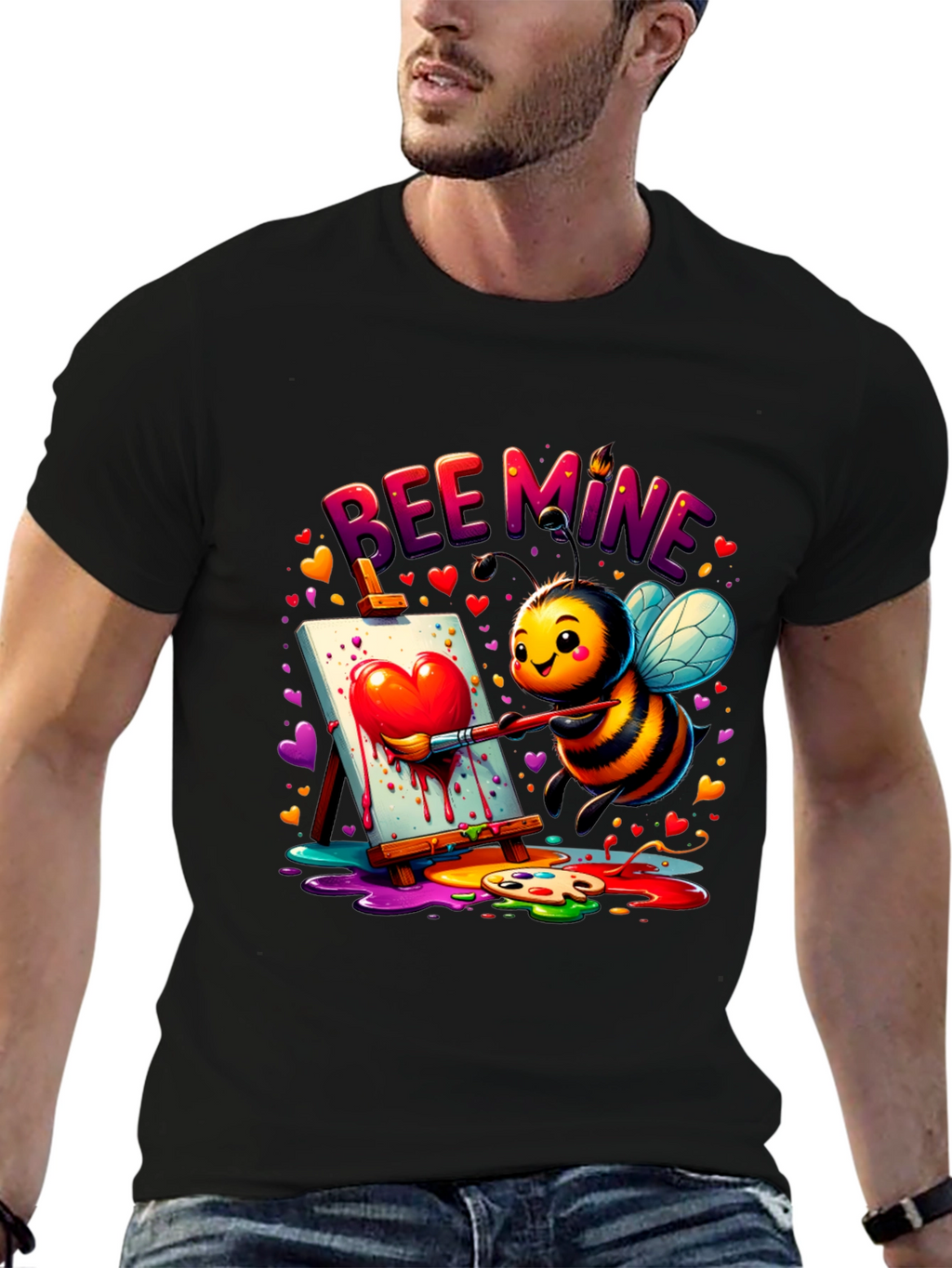 Bee Mine Graphic Tee - Valentines Day