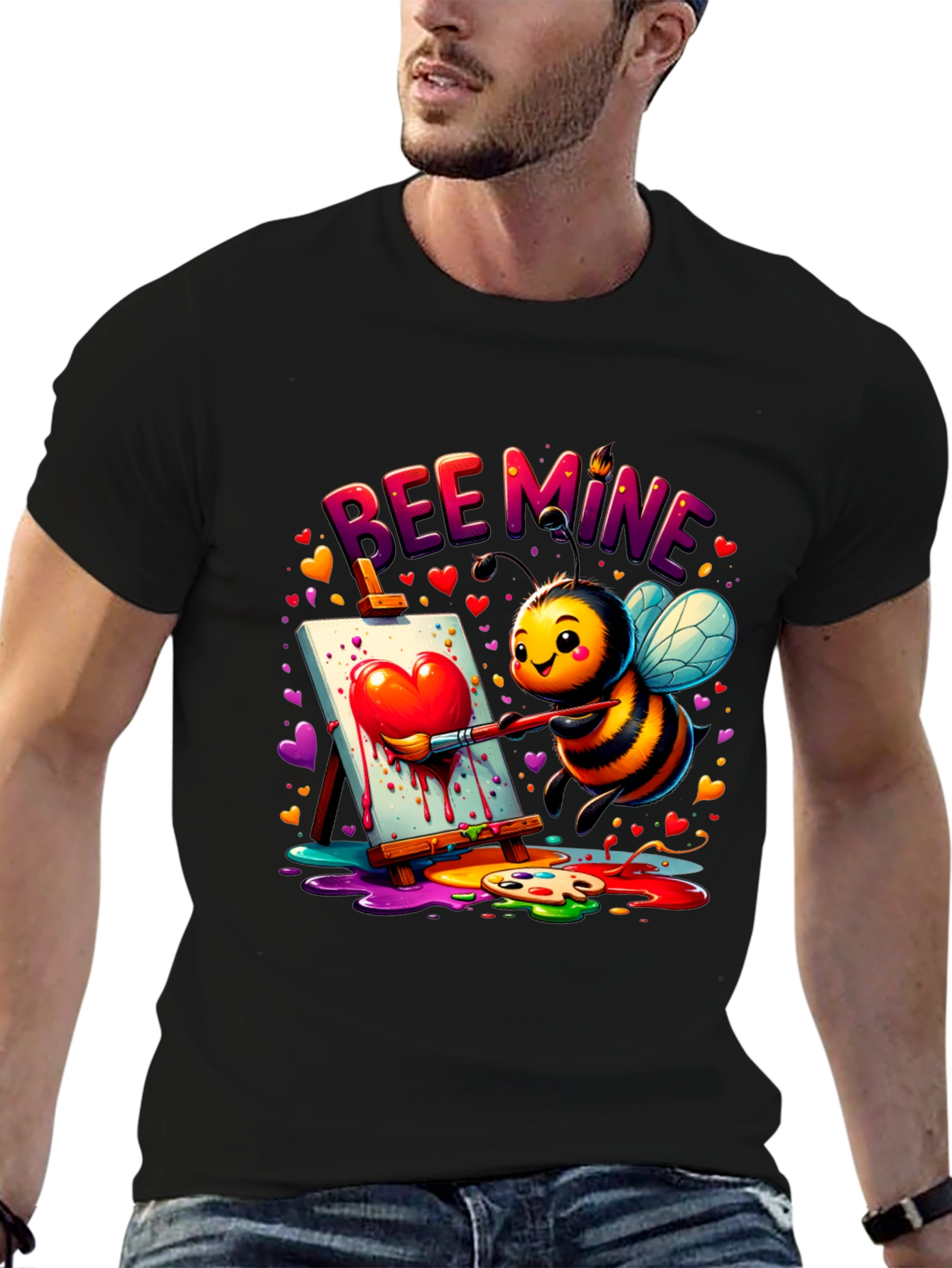 Bee Mine Graphic Tee - Valentines Day
