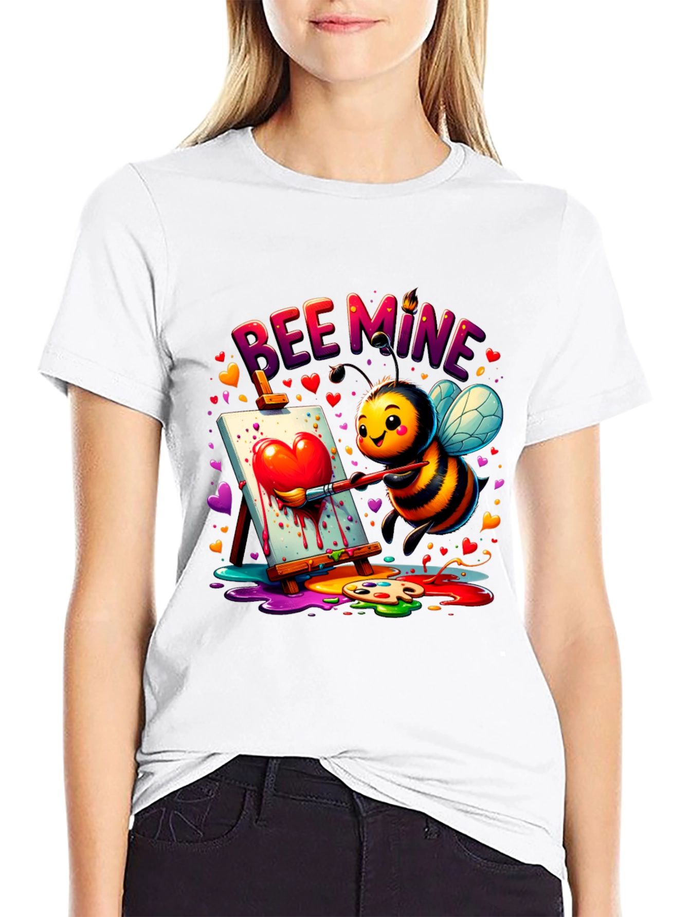 Bee Mine Graphic Tee - Valentines Day