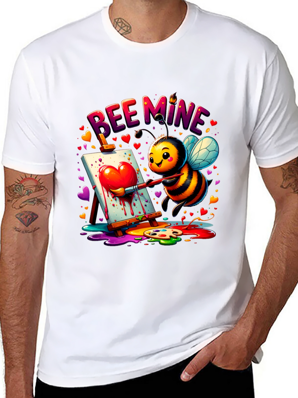 Bee Mine Graphic Tee - Valentines Day