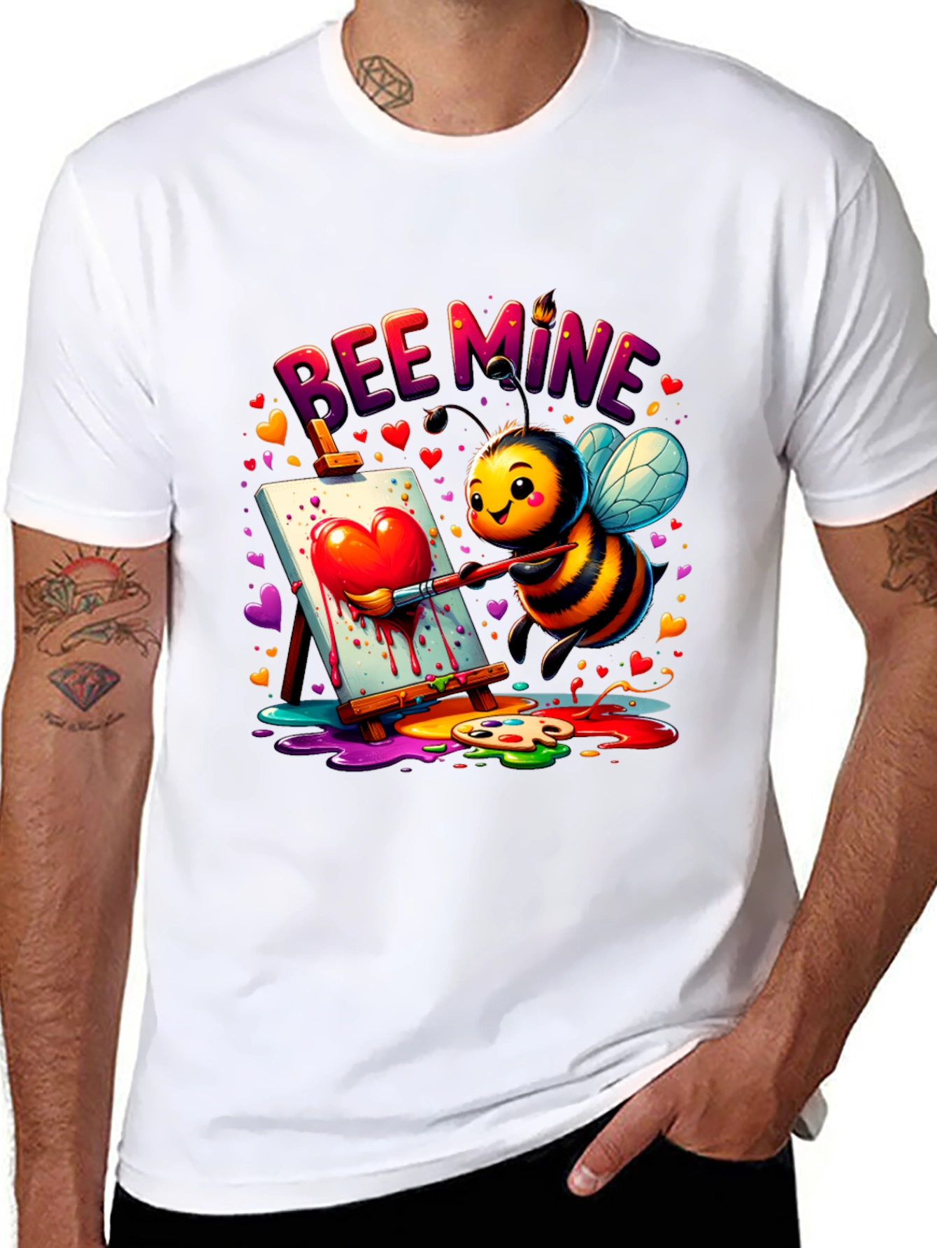 Bee Mine Graphic Tee - Valentines Day